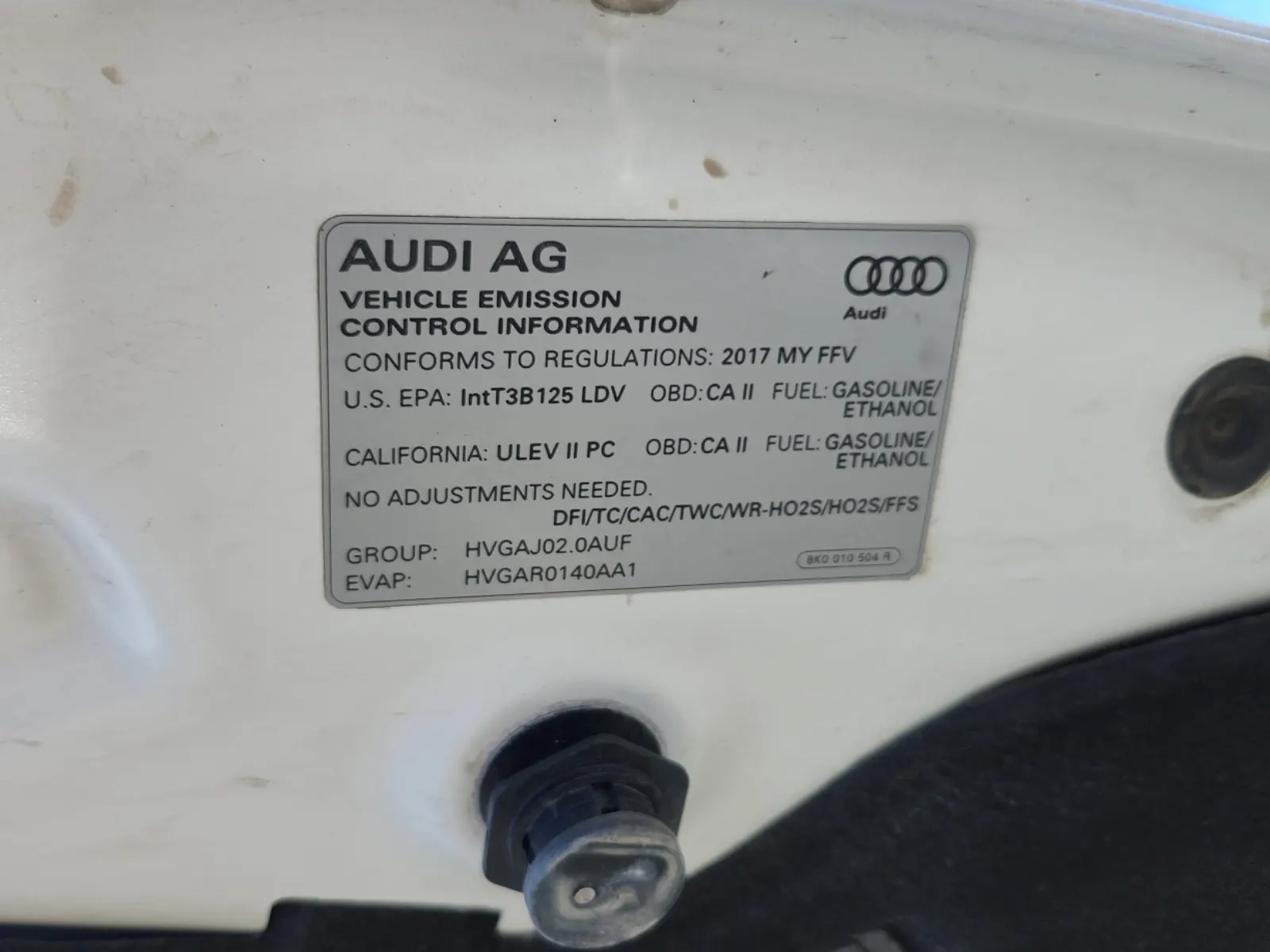 Emission Sticker Photo