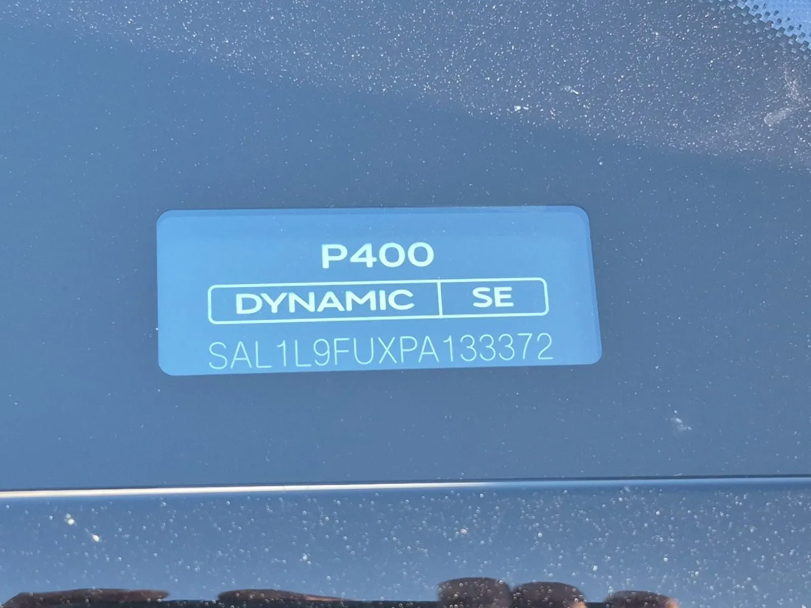 Dash VIN Plate Photo