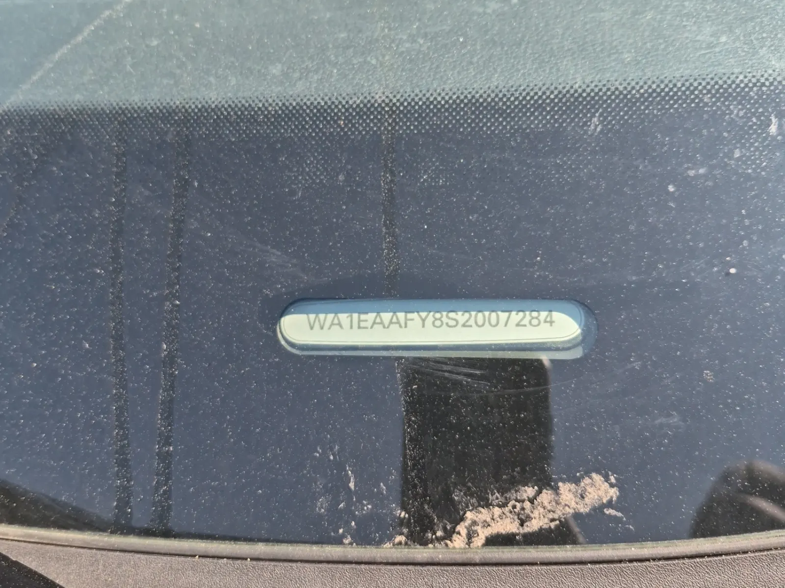 Dash VIN Plate Photo