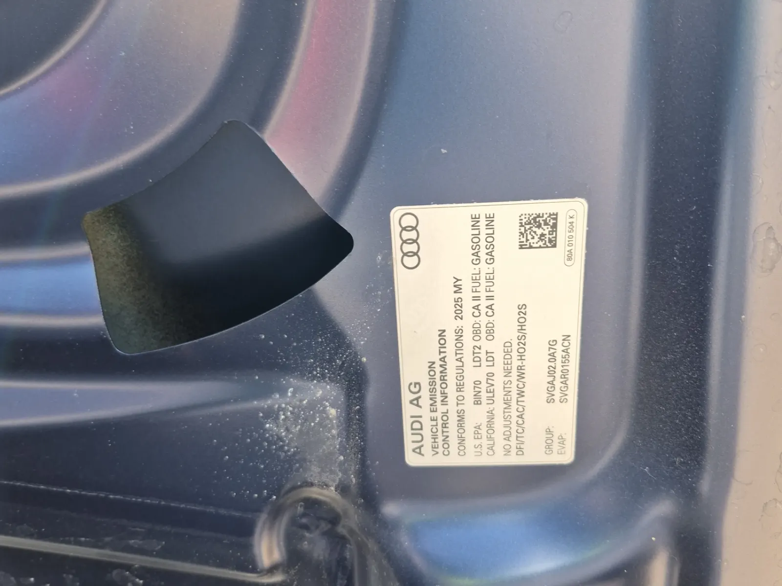 Emission Sticker Photo
