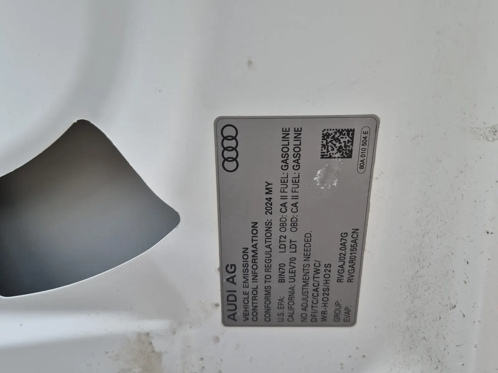 Emission Sticker Photo