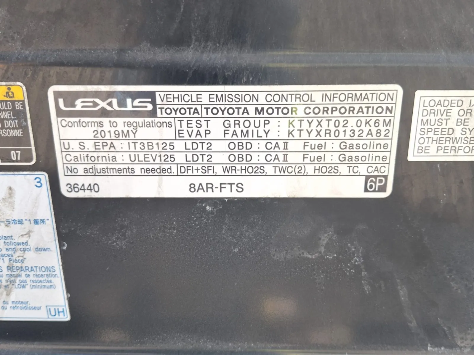 Emission Sticker Photo