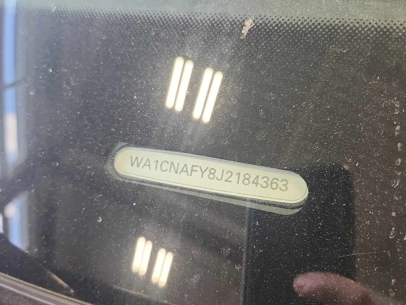 Dash VIN Plate Photo