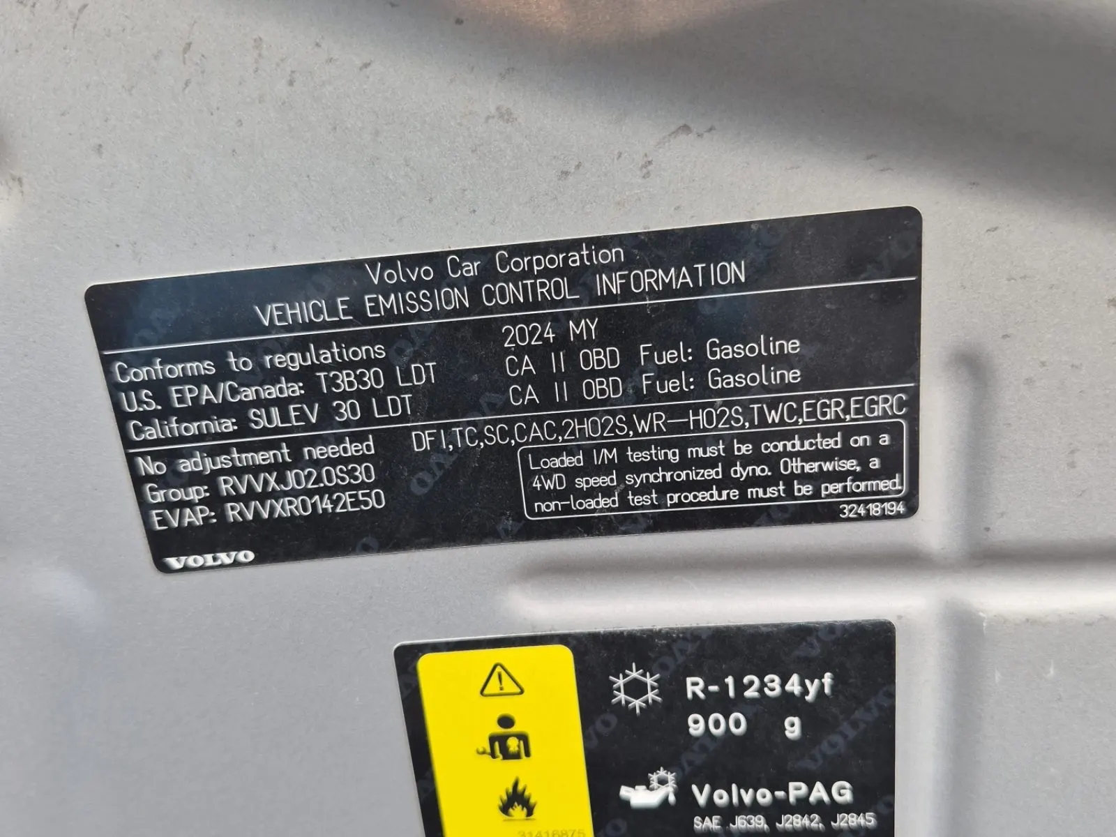 Emission Sticker Photo