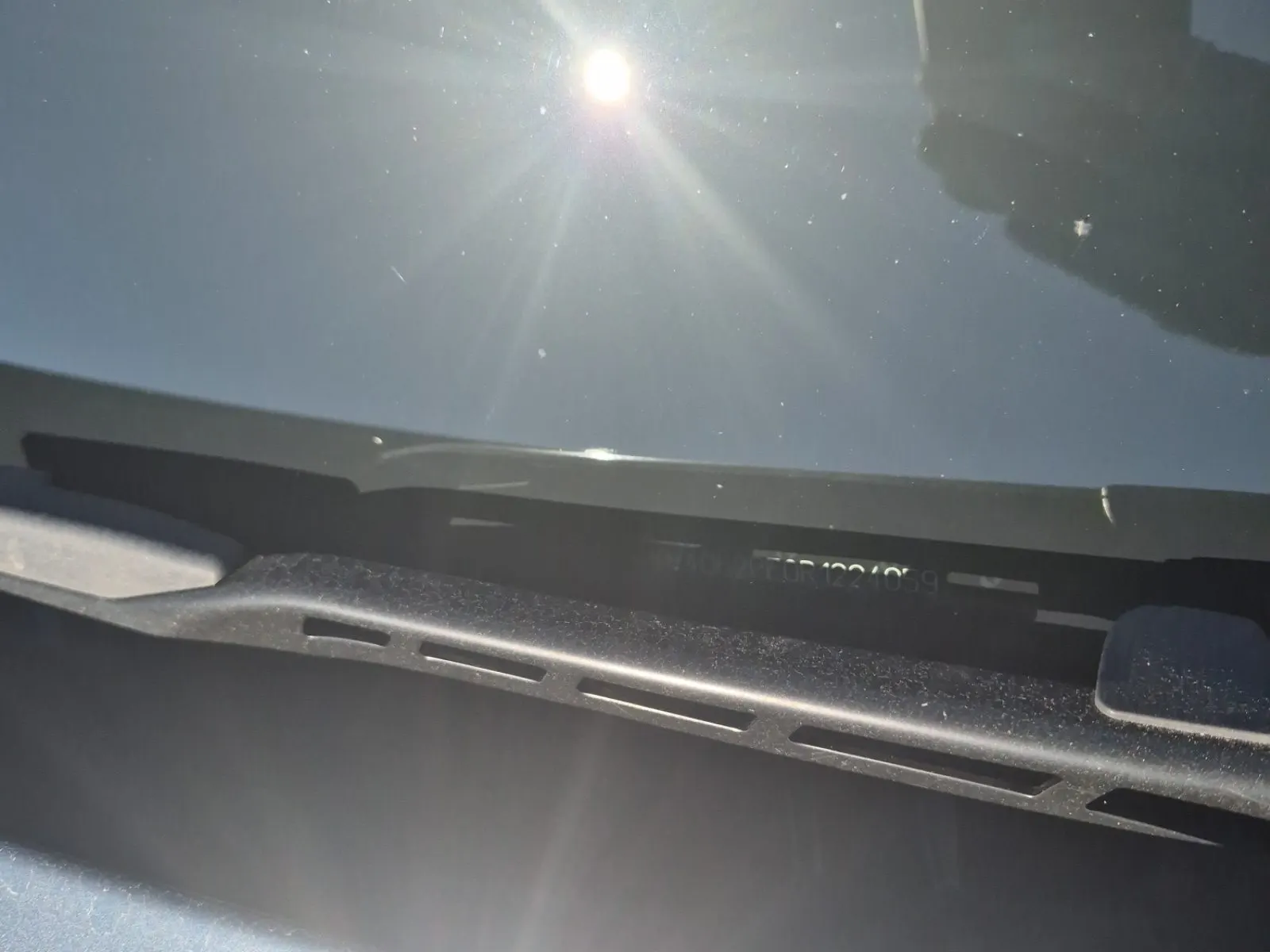 Dash VIN Plate Photo