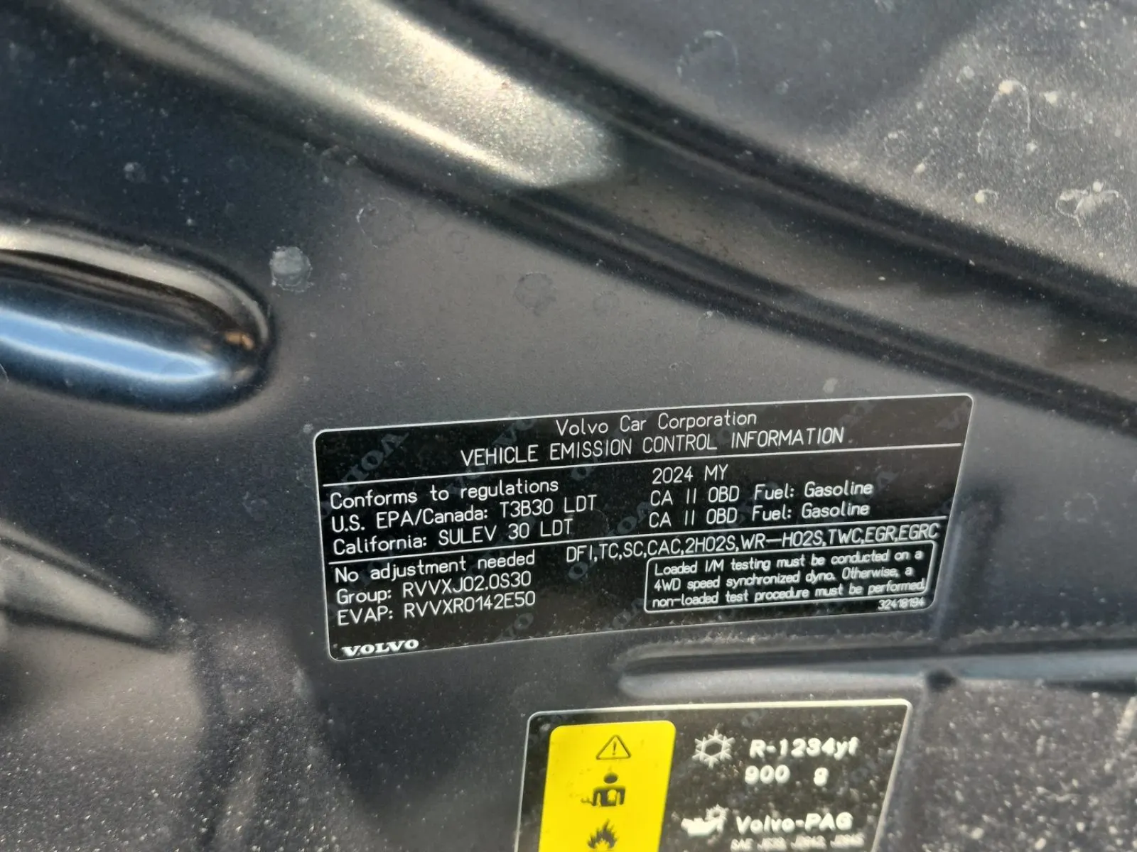 Emission Sticker Photo