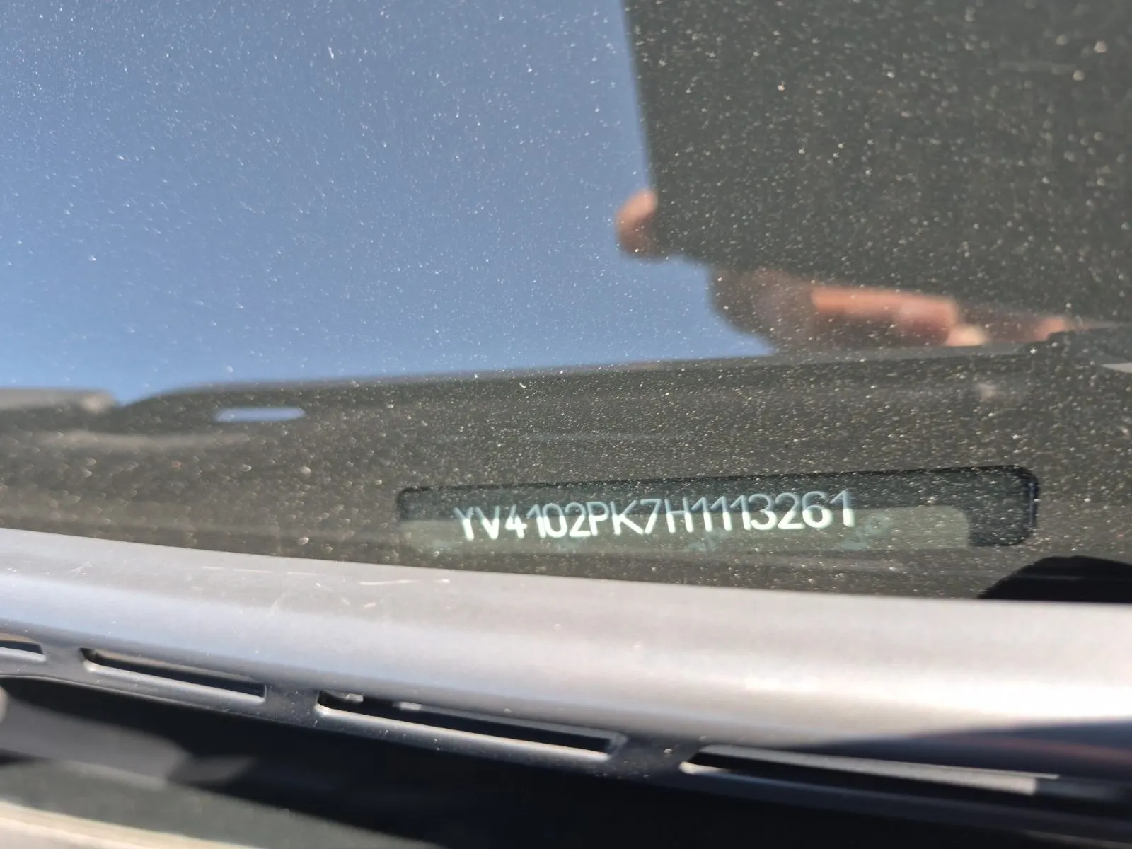 Dash VIN Plate Photo