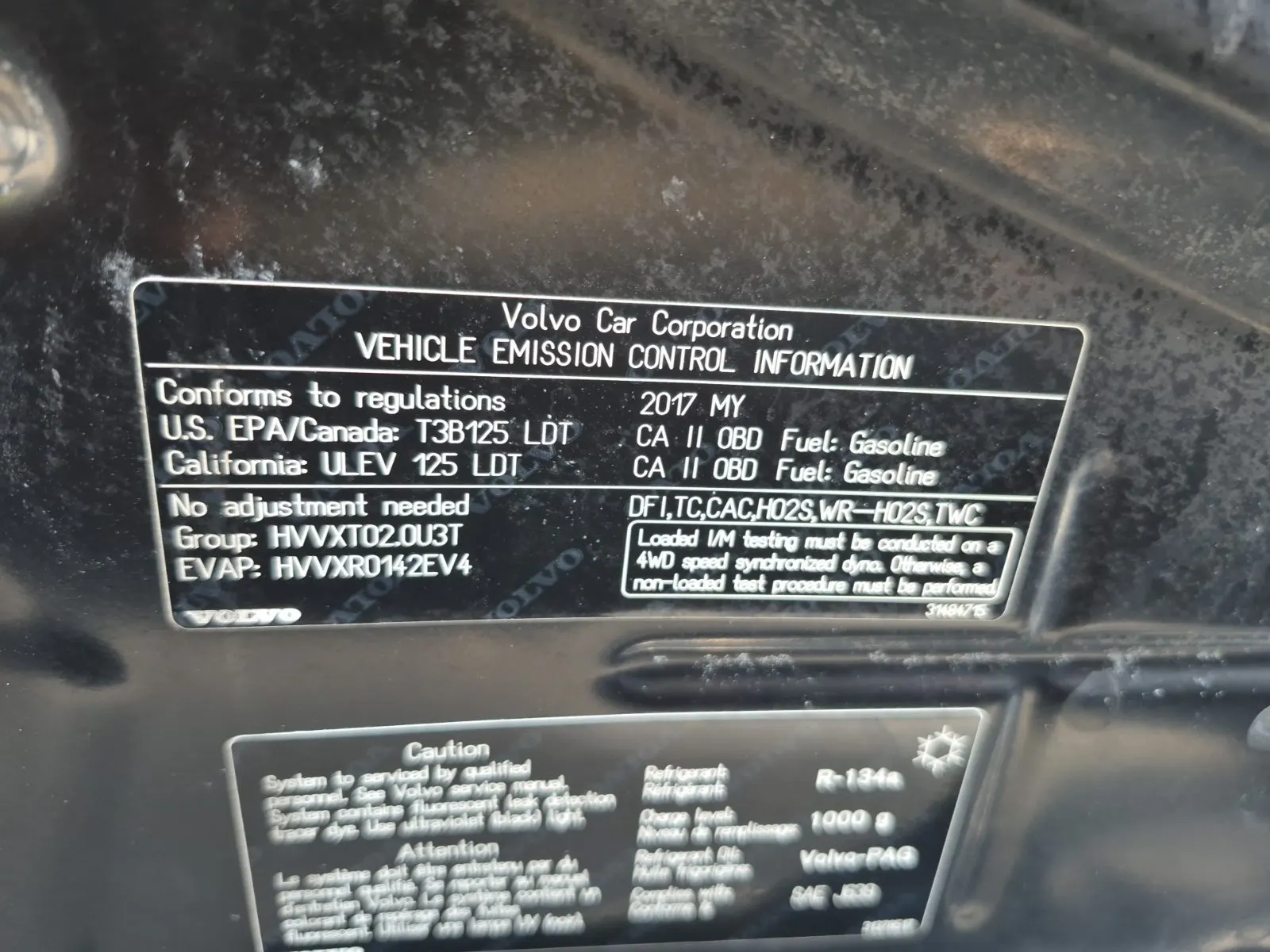 Emission Sticker Photo