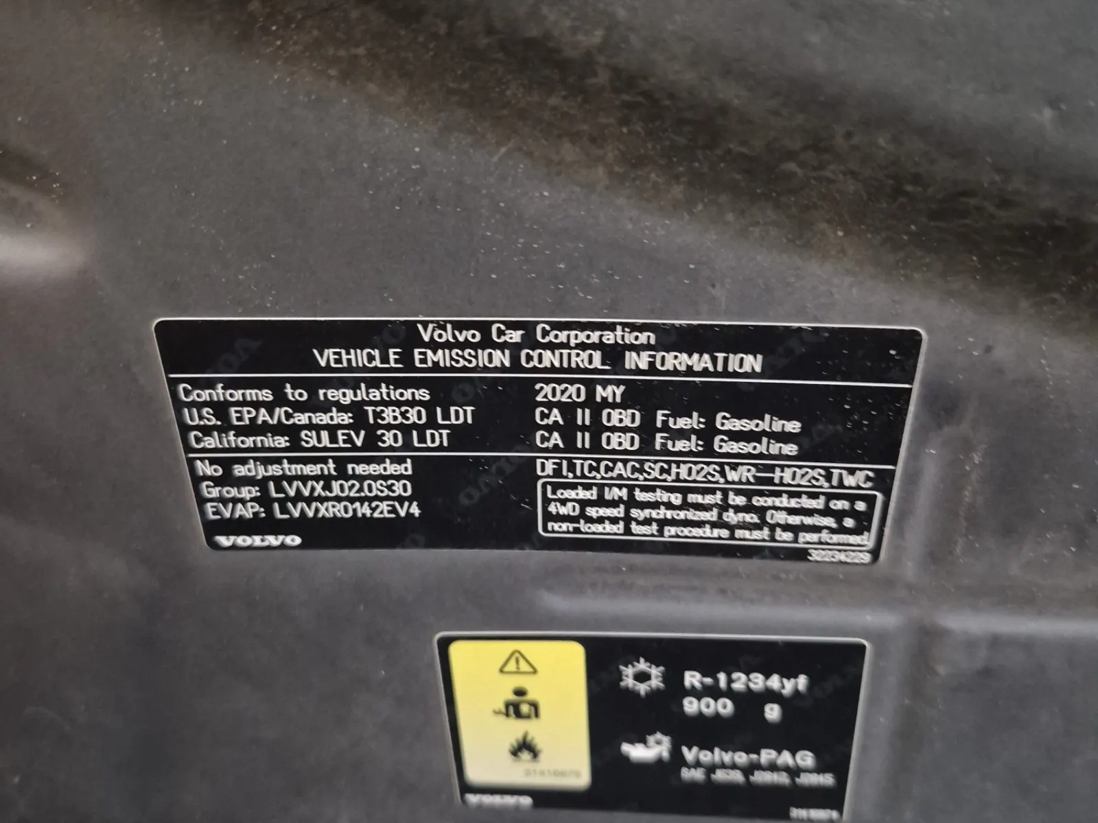 Emission Sticker Photo