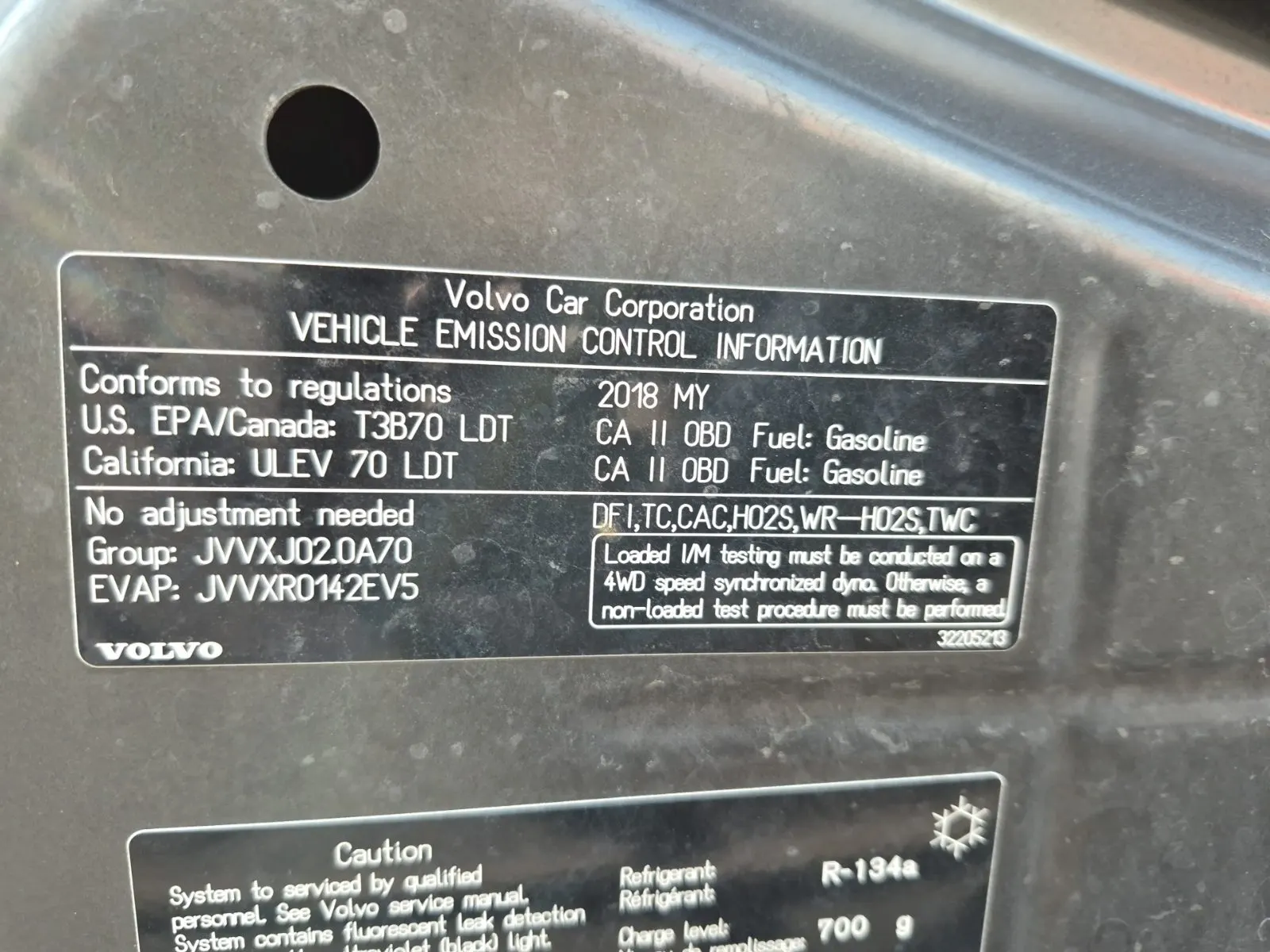 Emission Sticker Photo