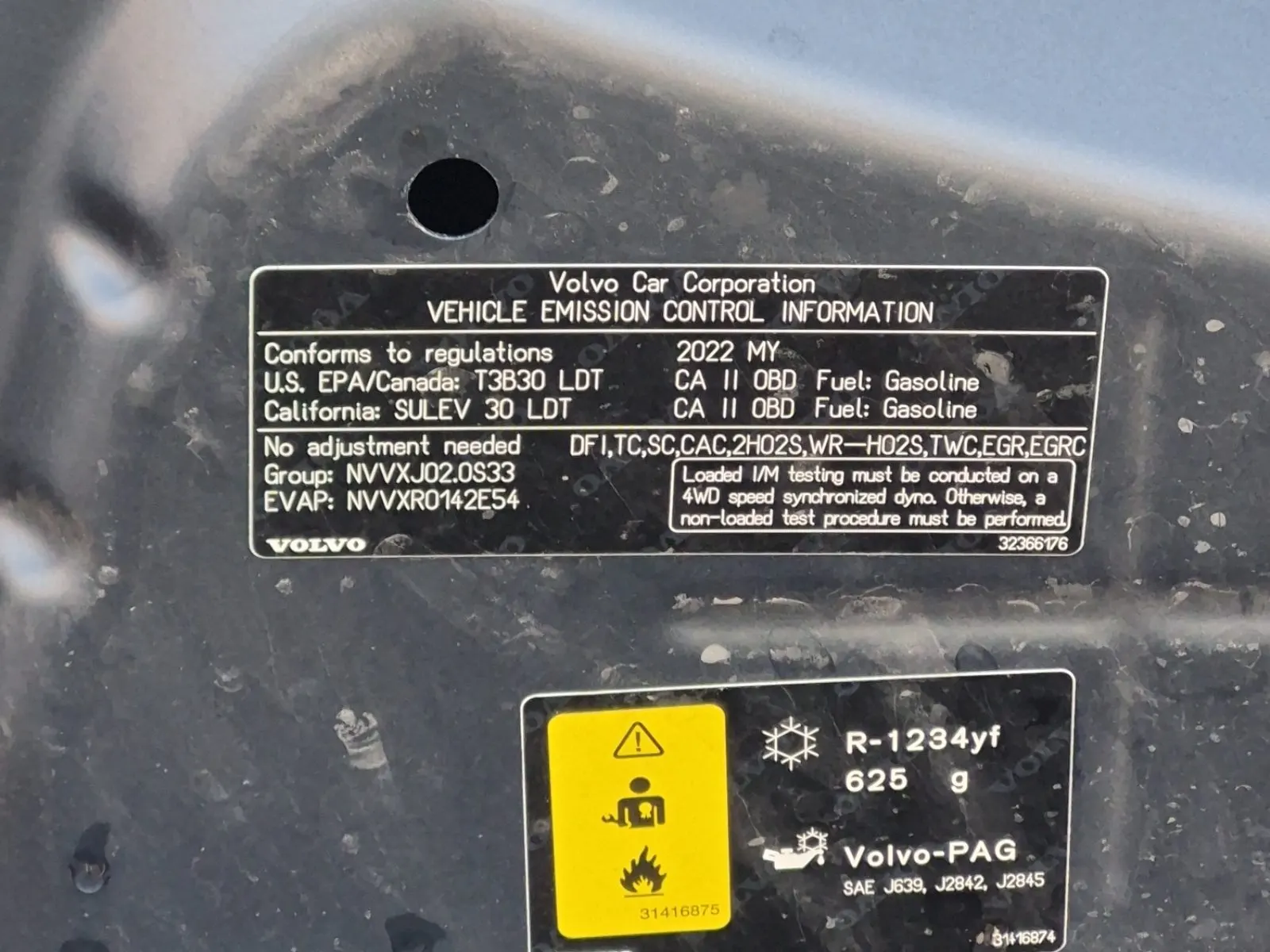 Emission Sticker Photo