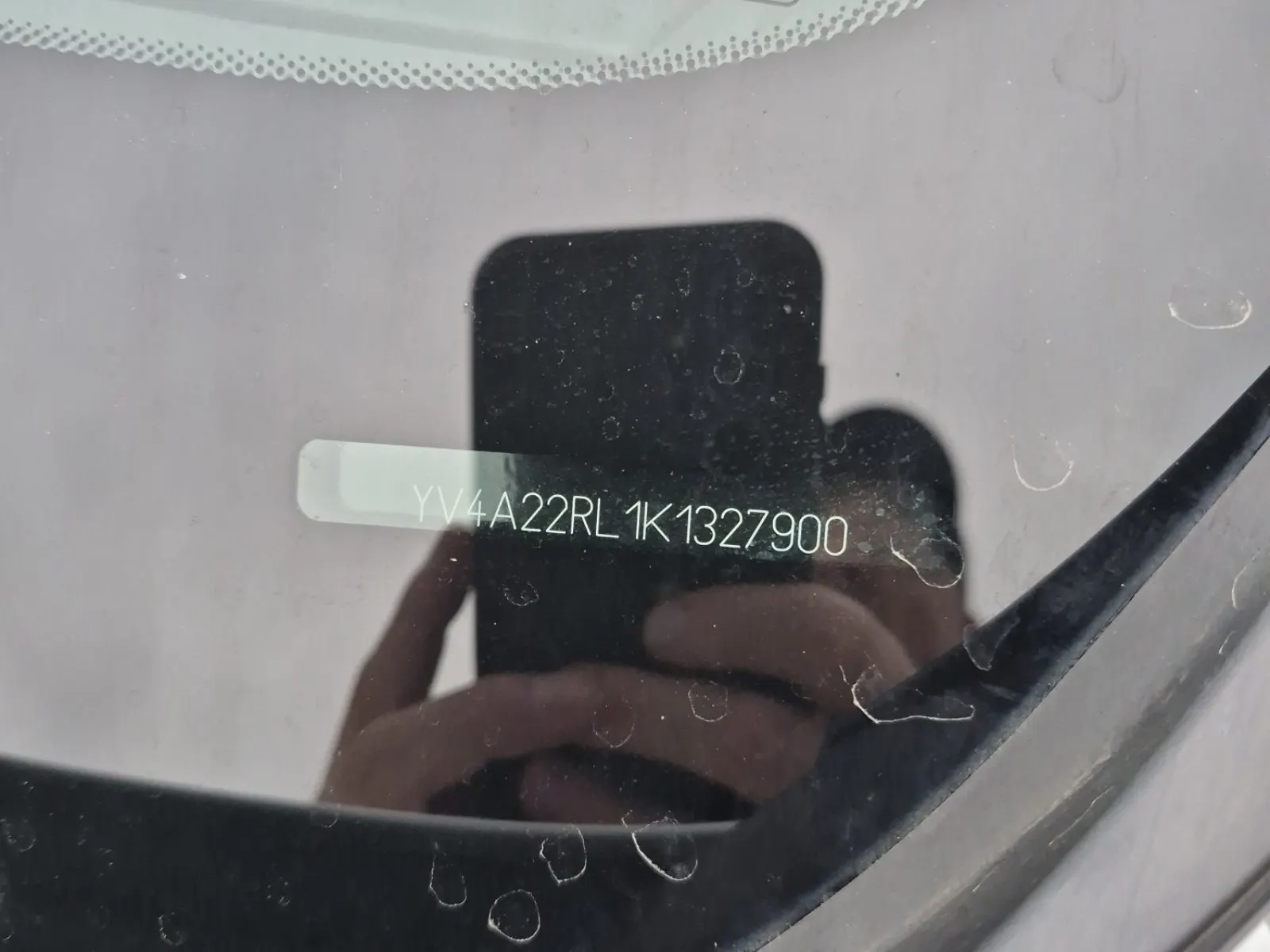 Dash VIN Plate Photo