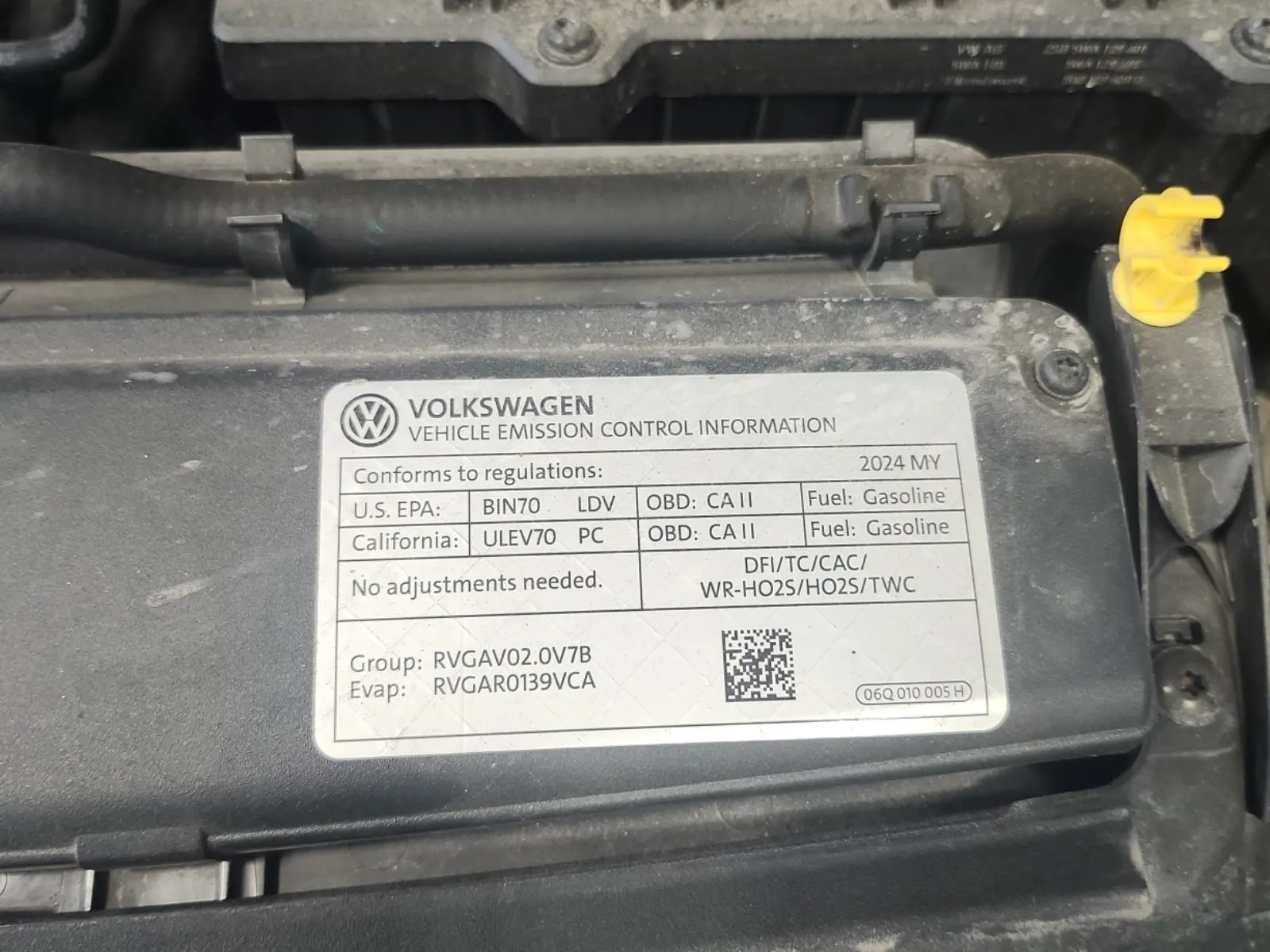 Emission Sticker Photo