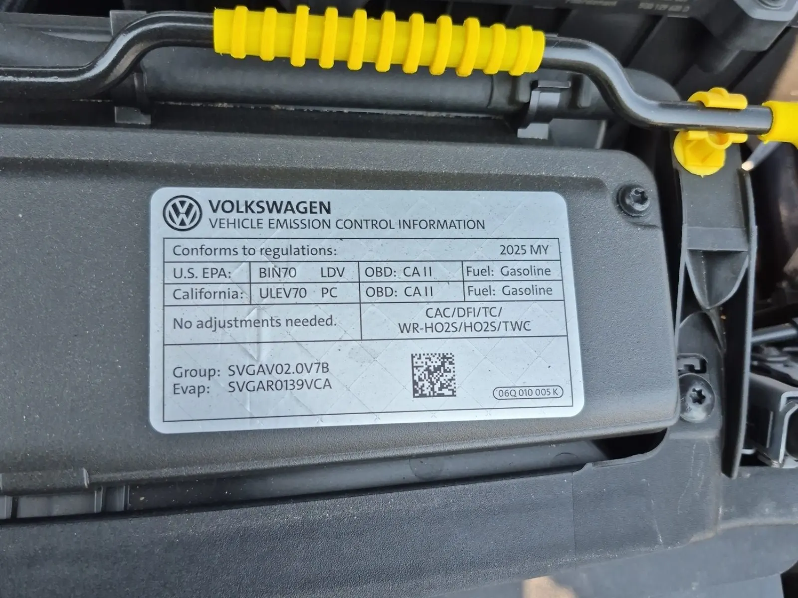 Emission Sticker Photo
