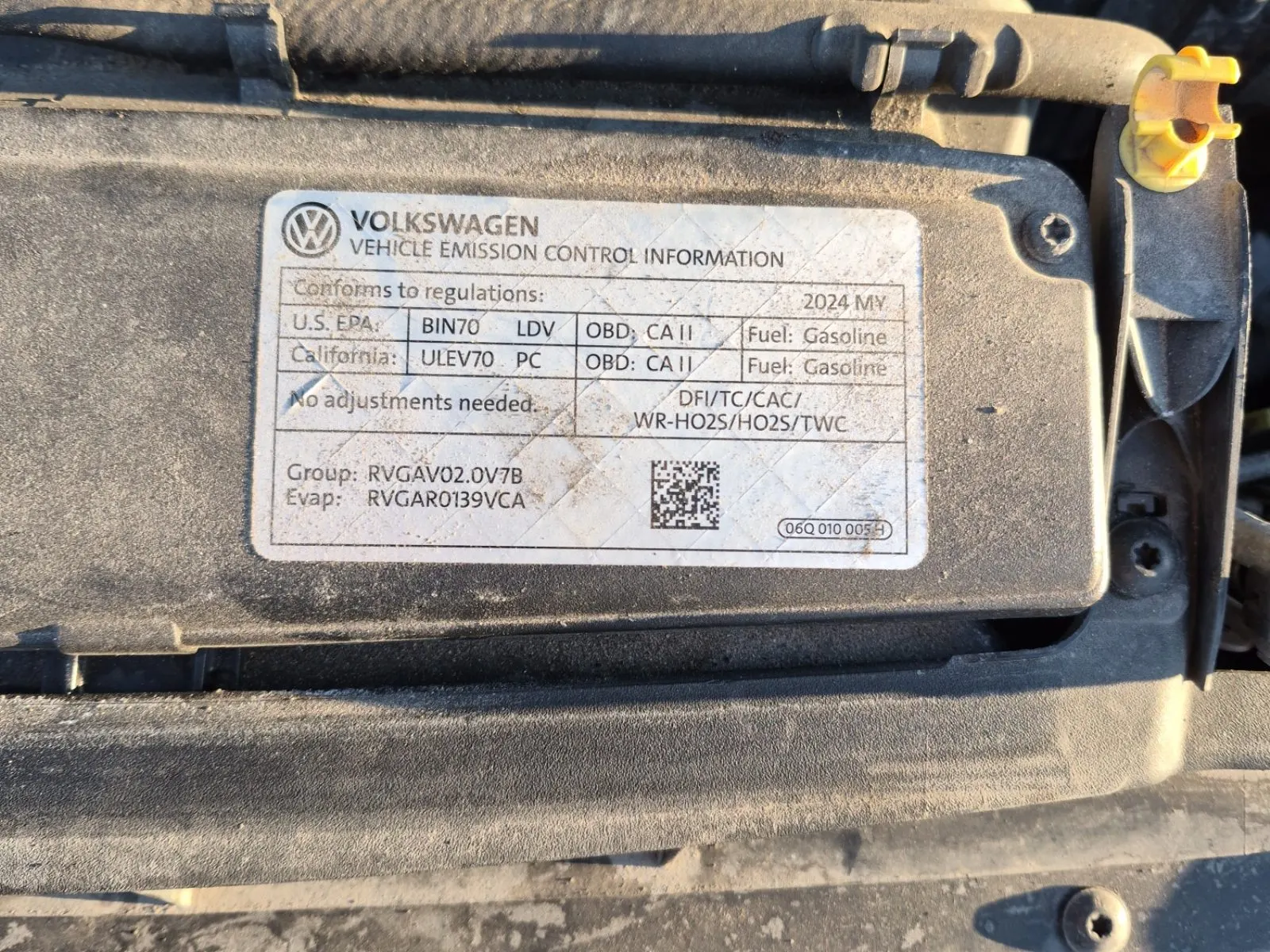 Emission Sticker Photo