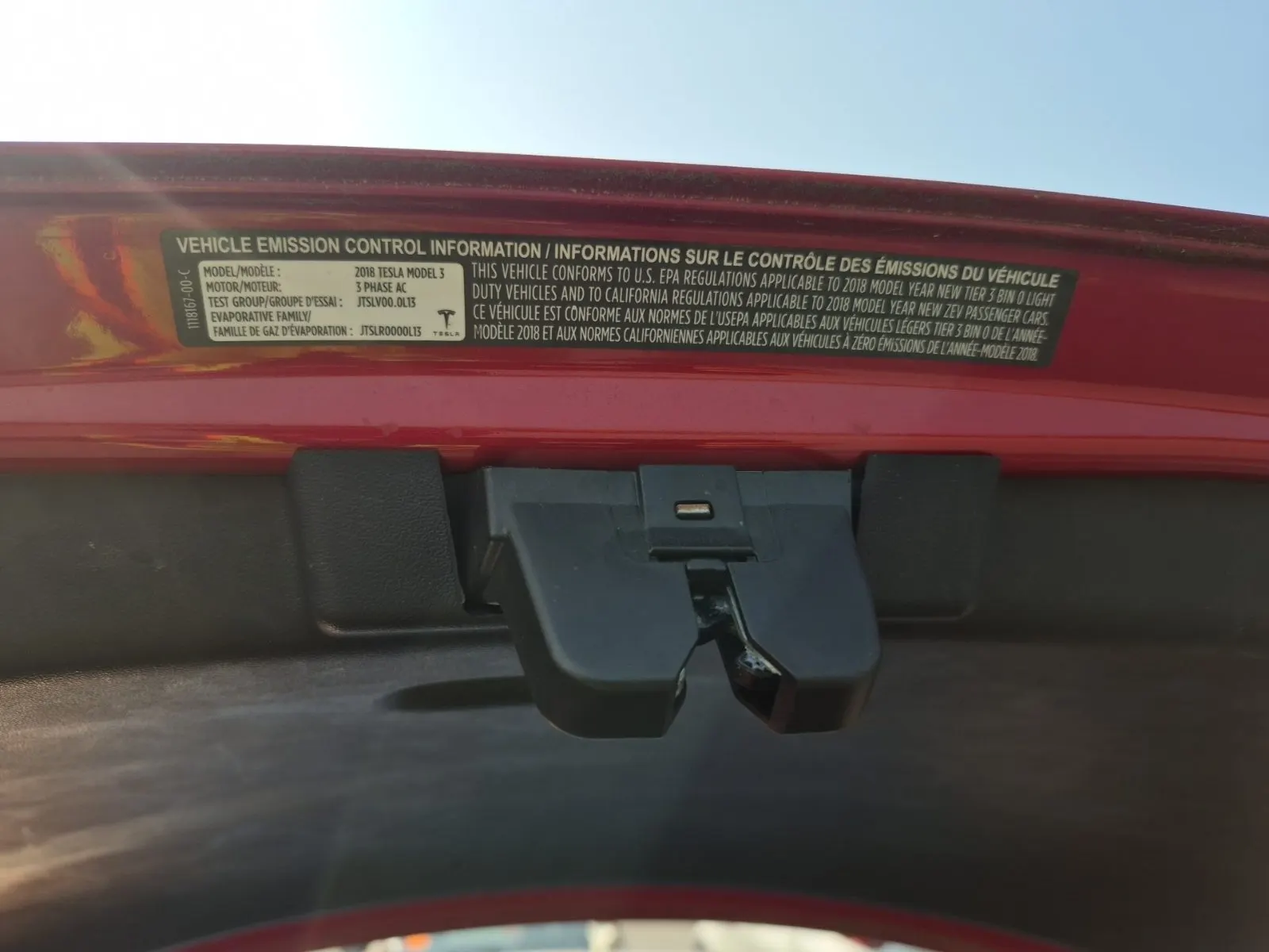 Emission Sticker Photo