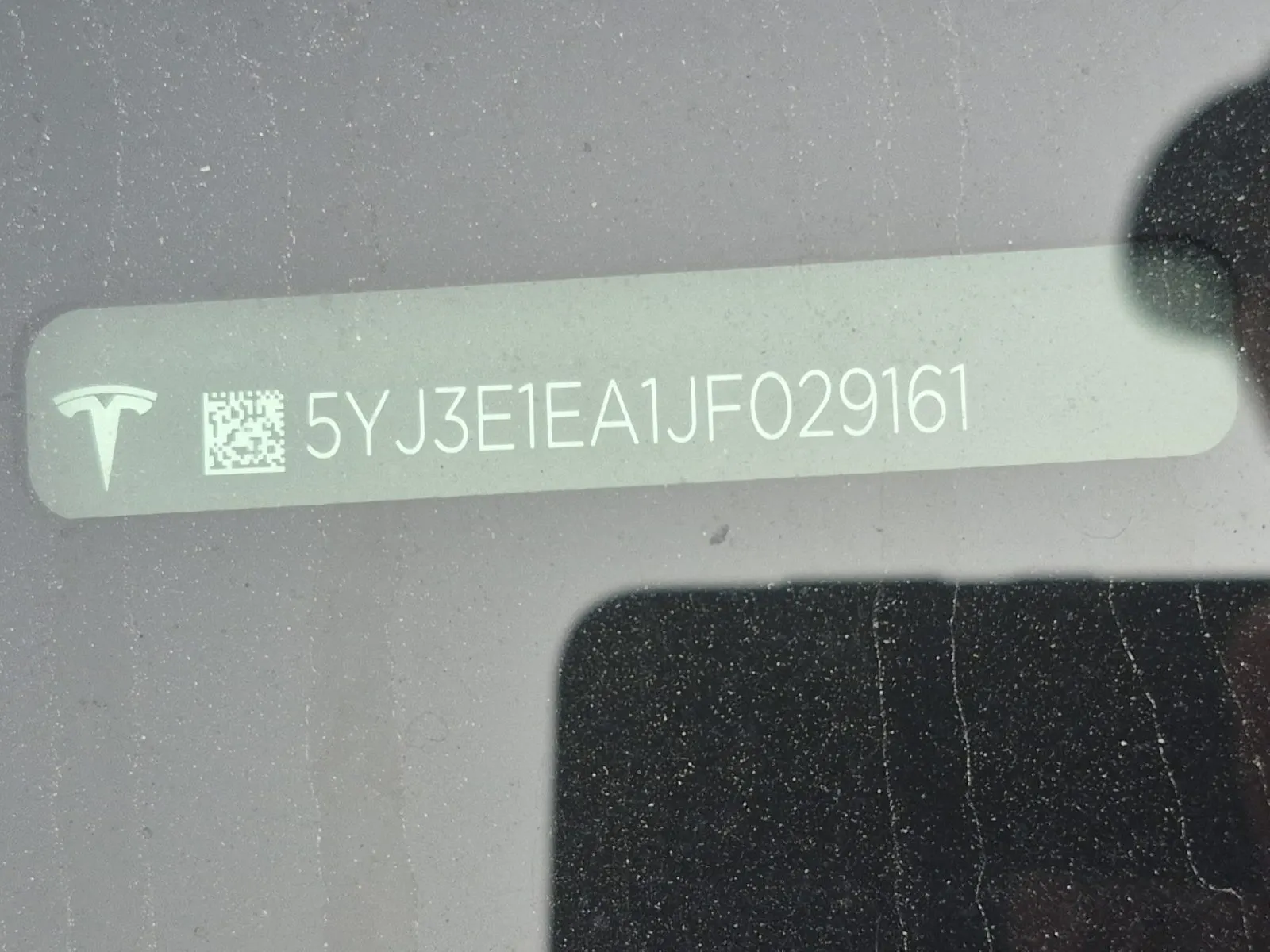 Dash VIN Plate Photo