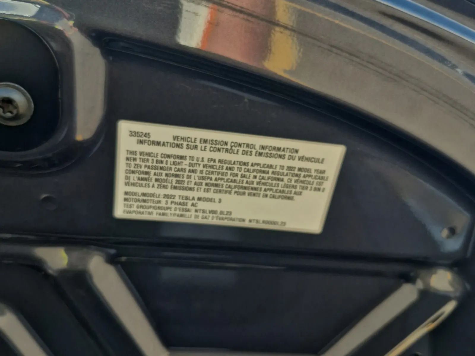 Emission Sticker Photo