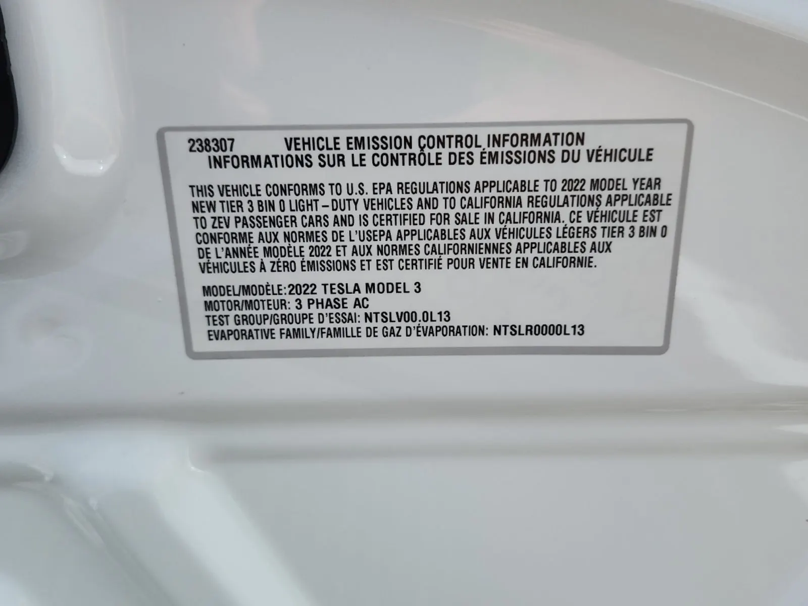 Emission Sticker Photo