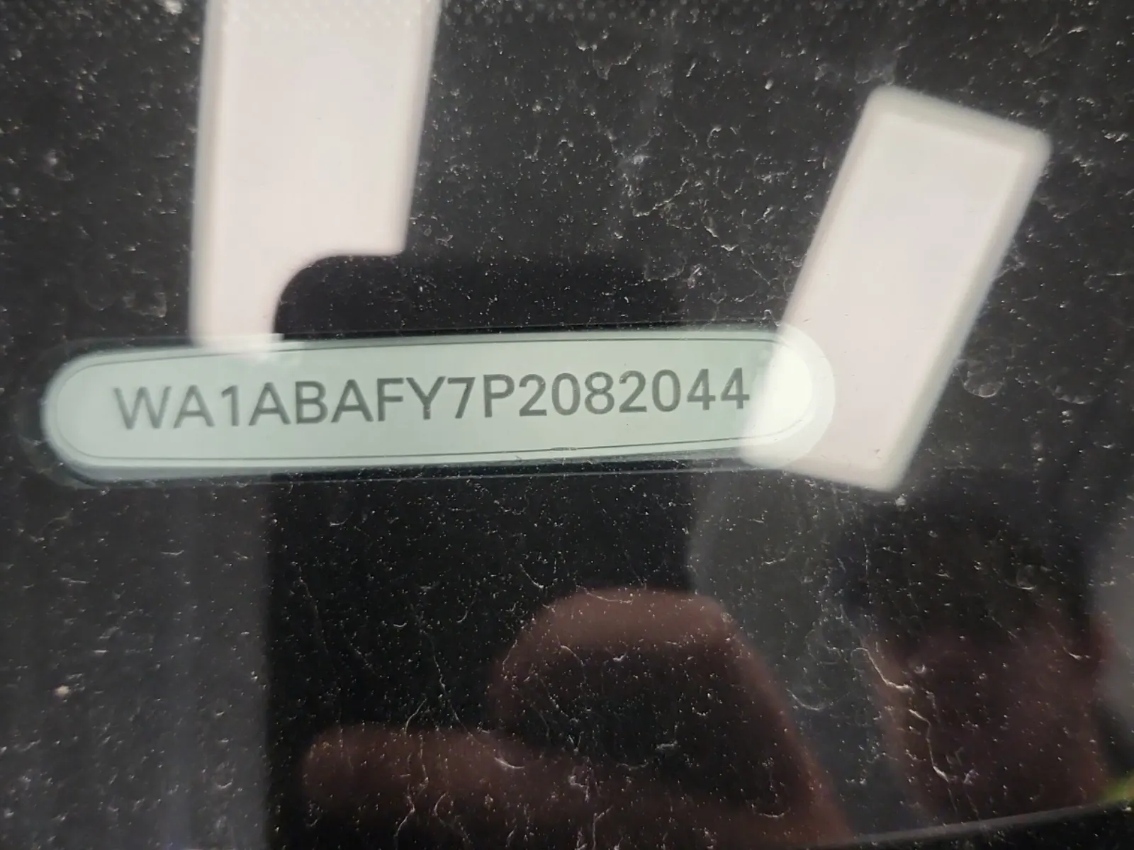 Dash VIN Plate Photo