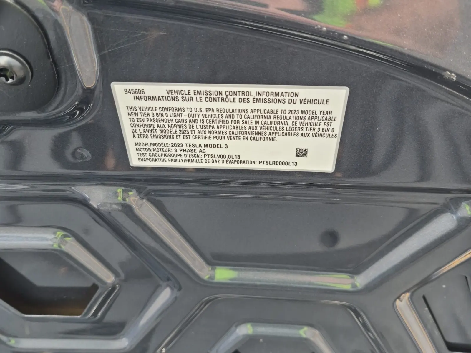 Emission Sticker Photo