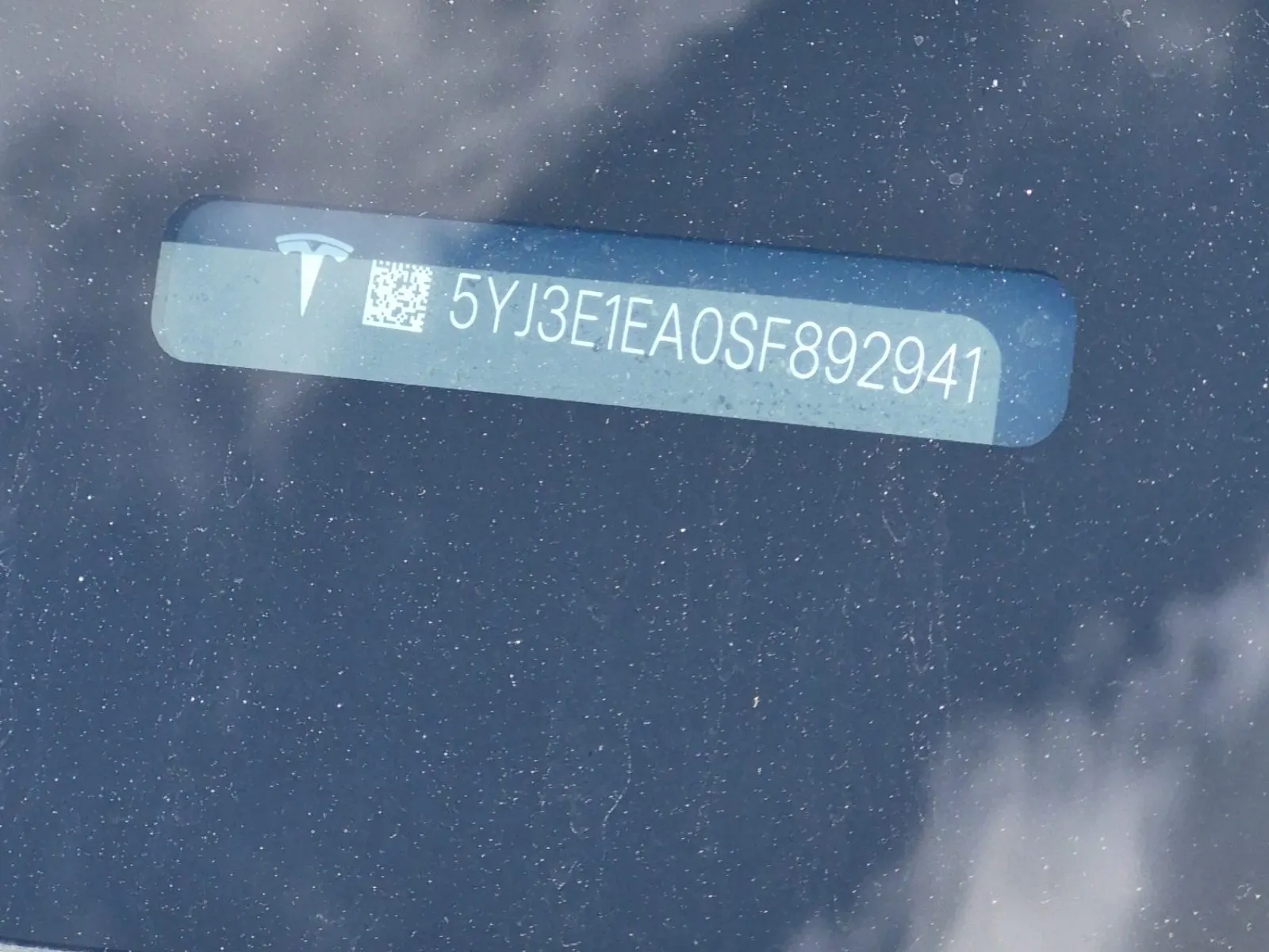 Dash VIN Plate Photo