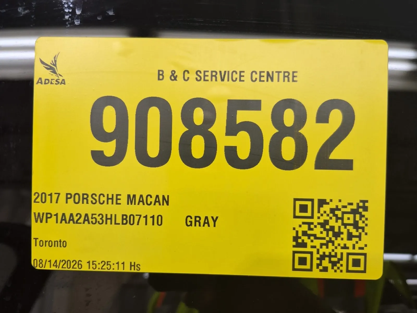 Inventory Label Photo