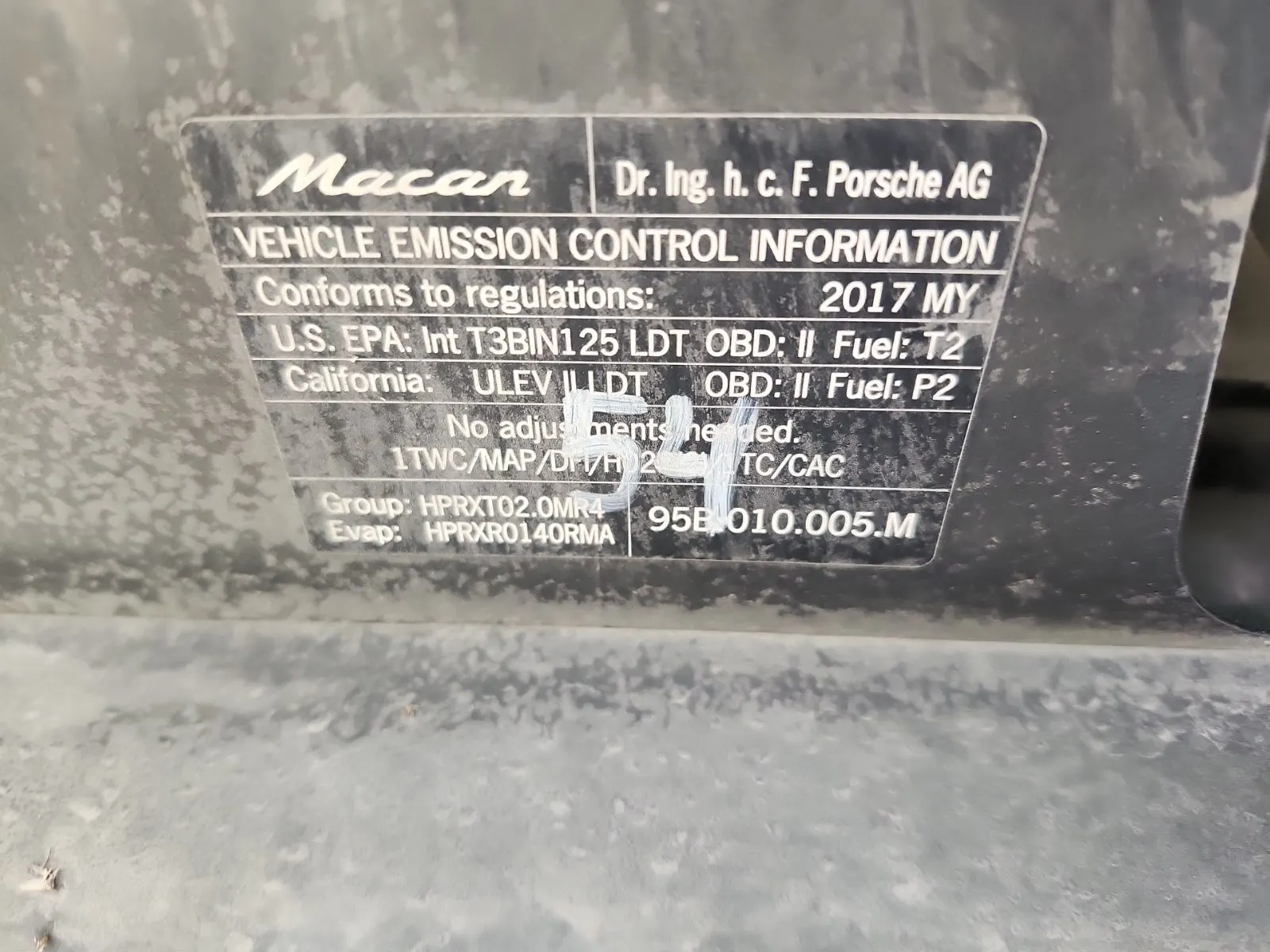 Emission Sticker Photo