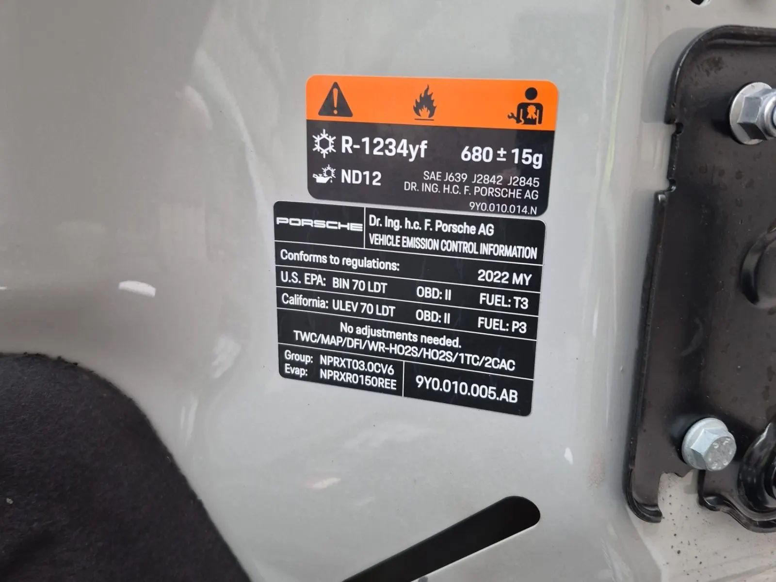 Emission Sticker Photo