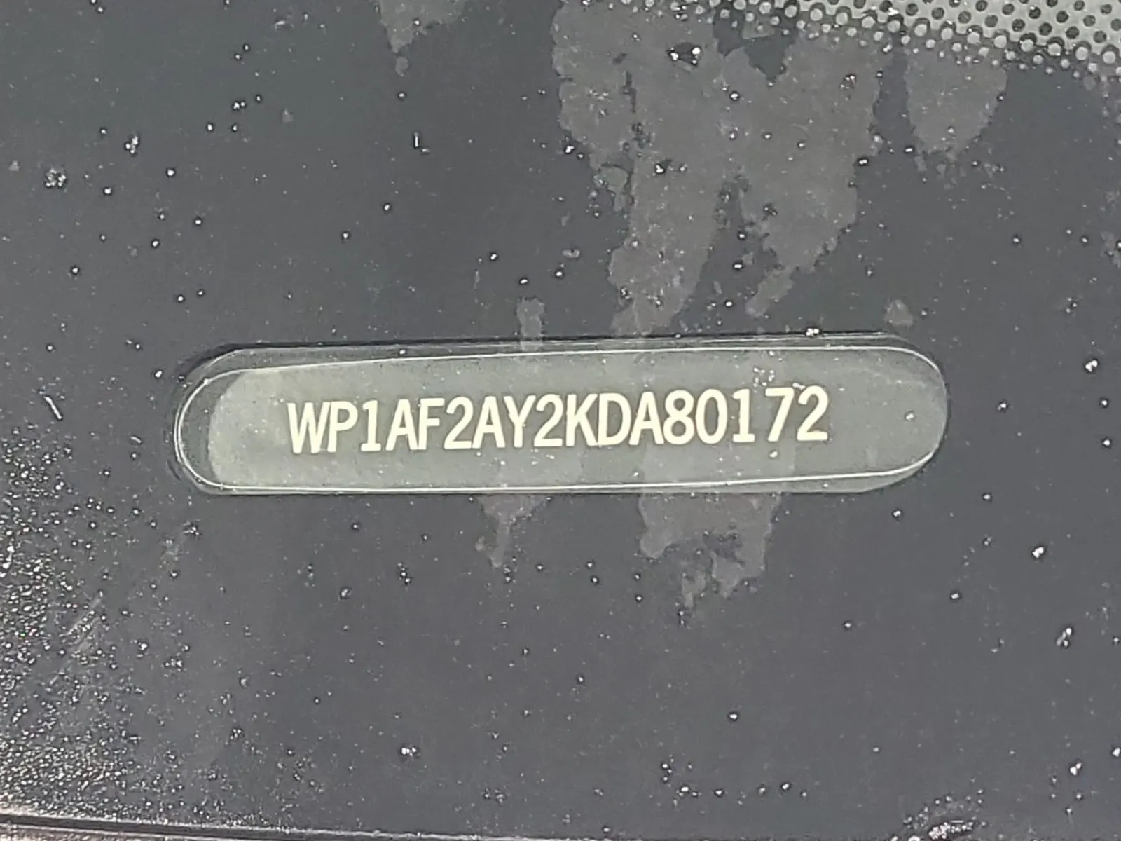 Dash VIN Plate Photo