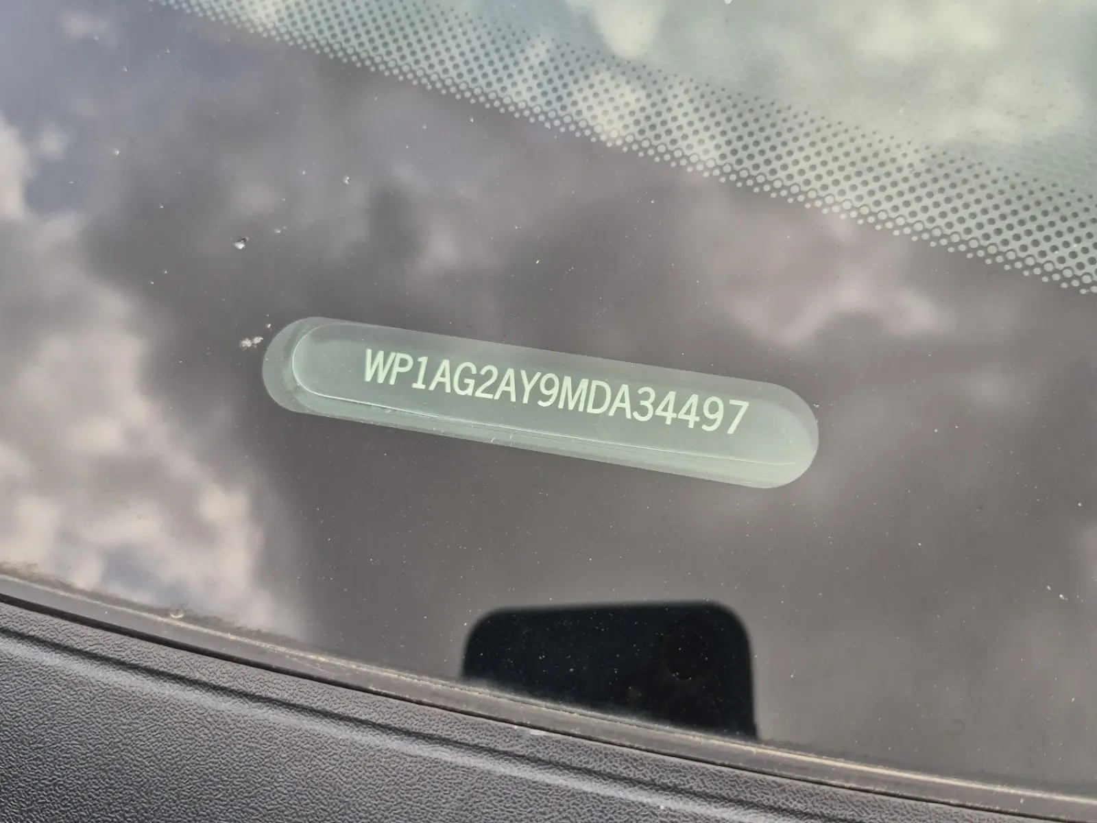 Dash VIN Plate Photo