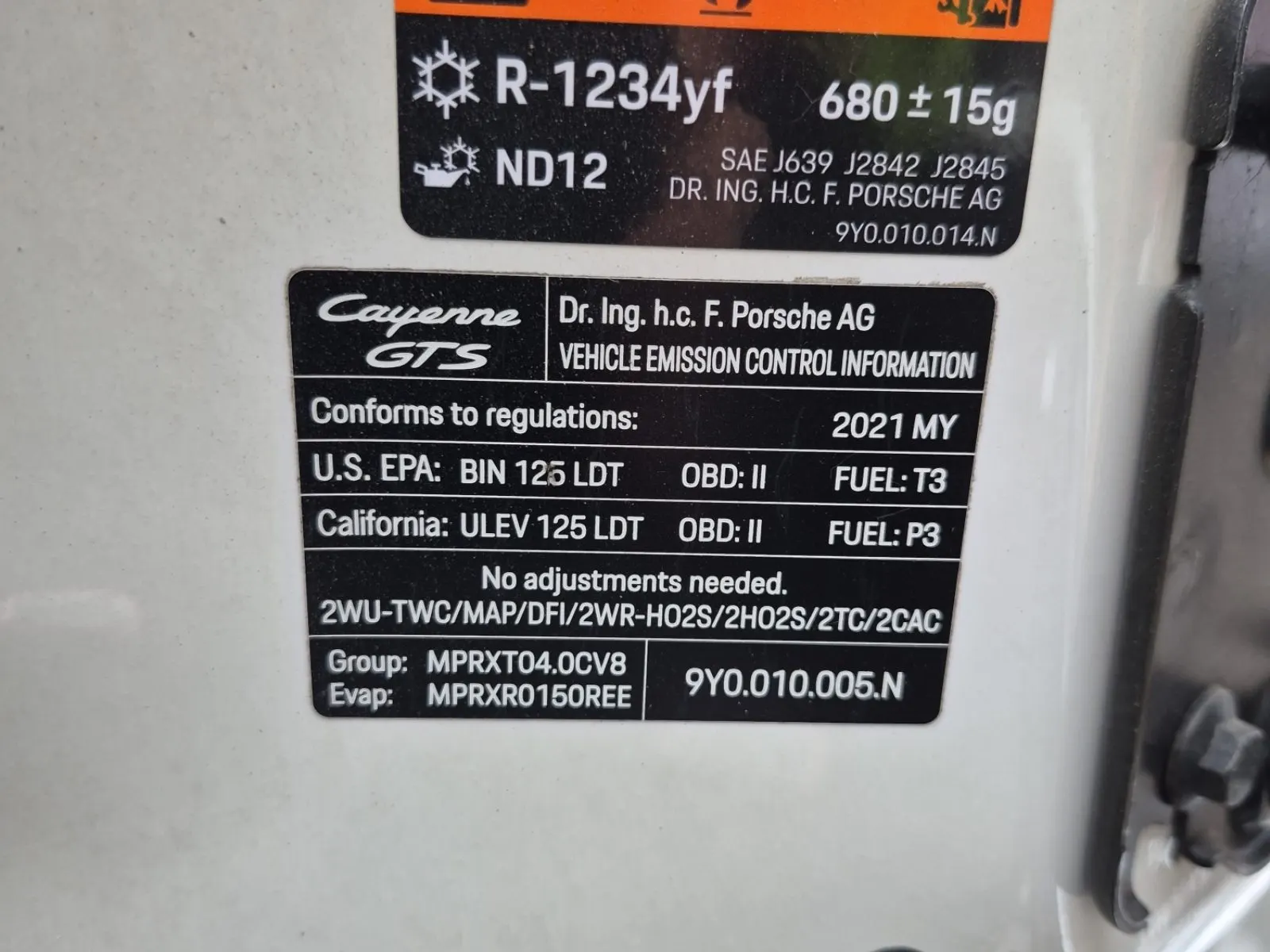 Emission Sticker Photo
