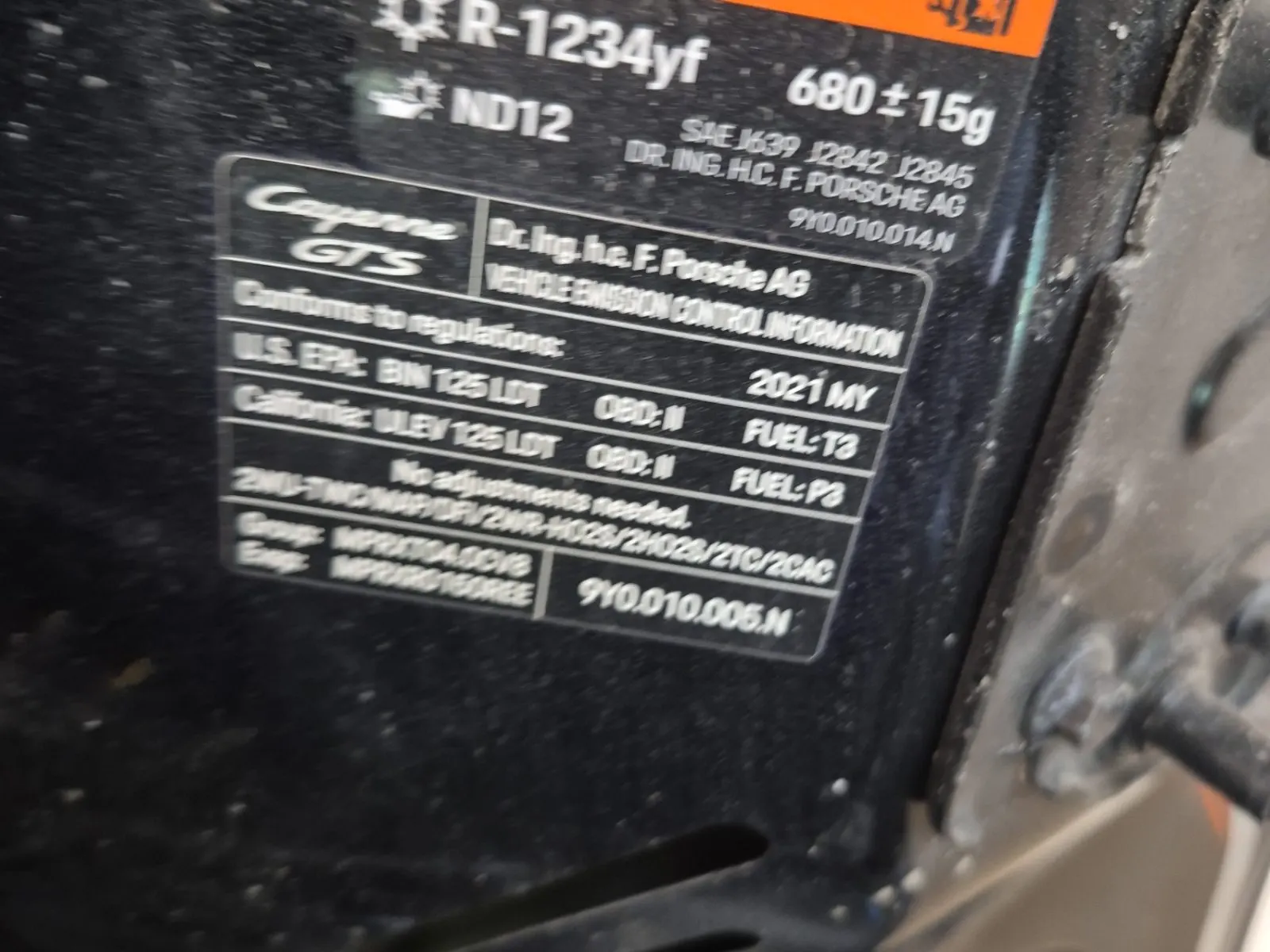 Emission Sticker Photo