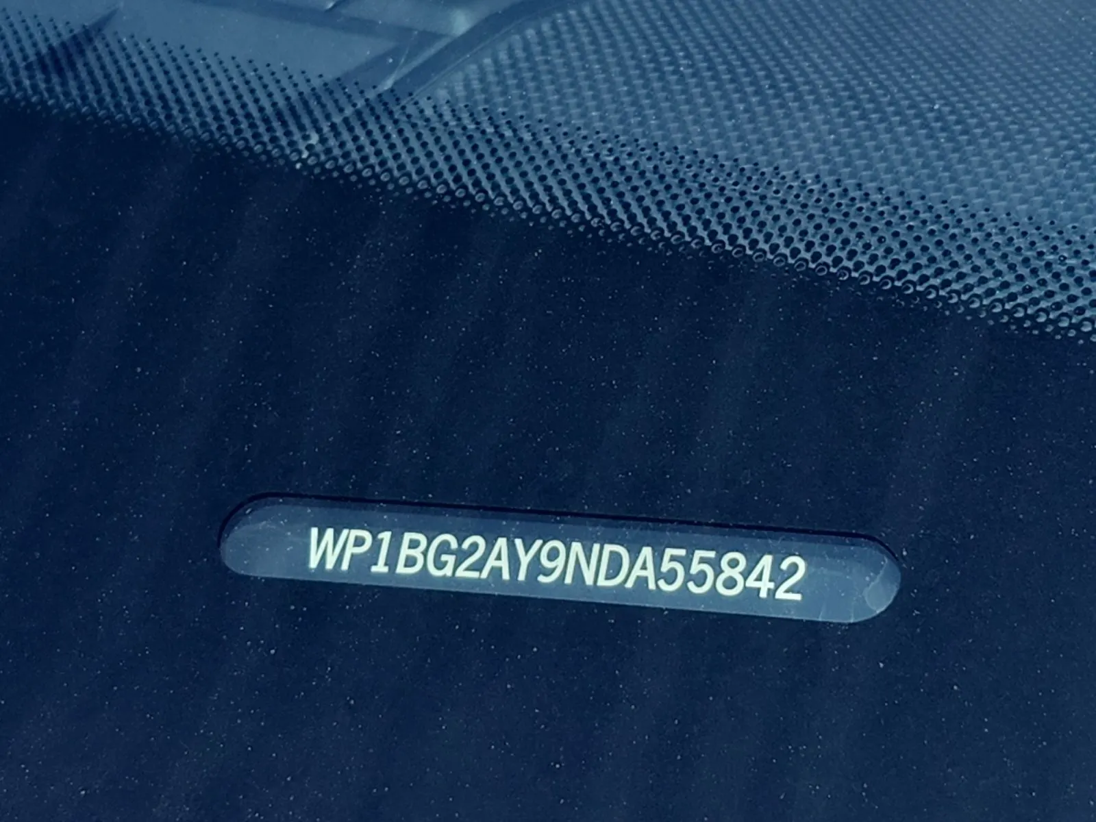 Dash VIN Plate Photo