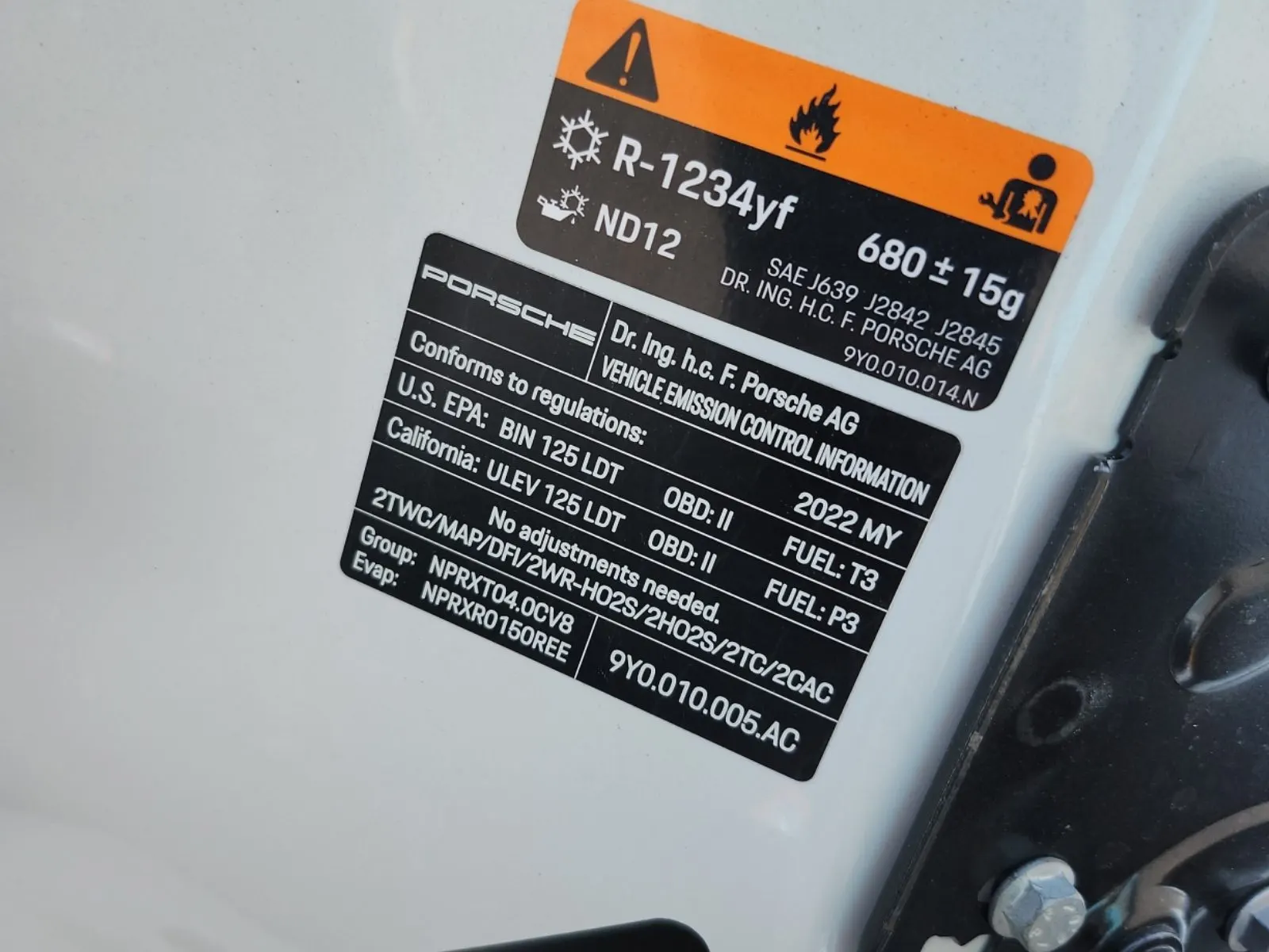 Emission Sticker Photo
