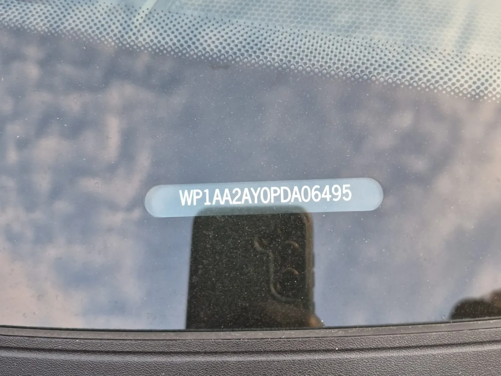 Dash VIN Plate Photo