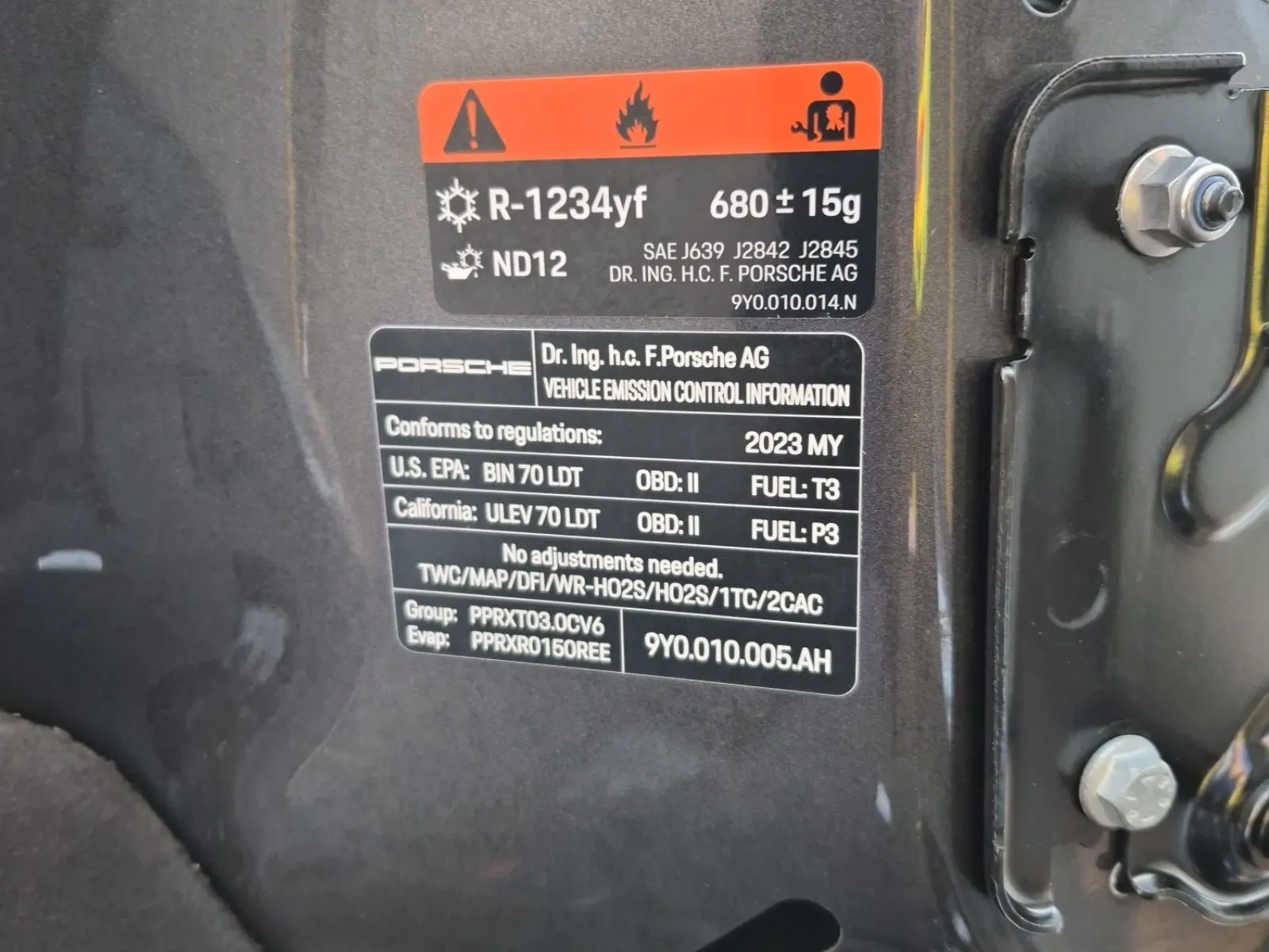 Emission Sticker Photo