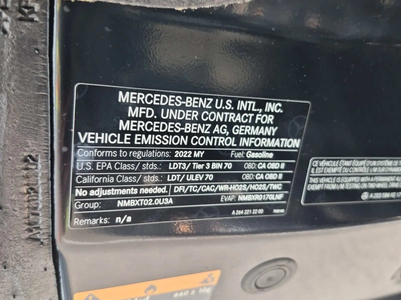 Emission Sticker Photo