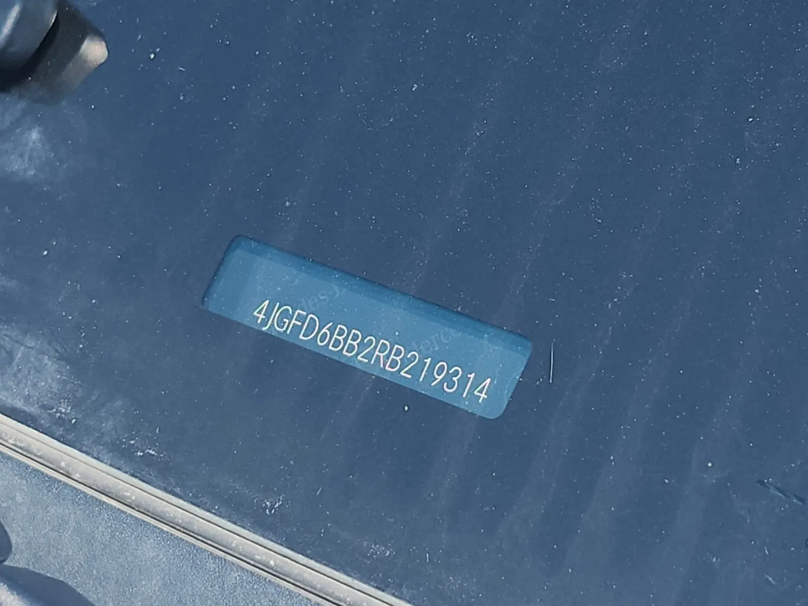 Dash VIN Plate Photo
