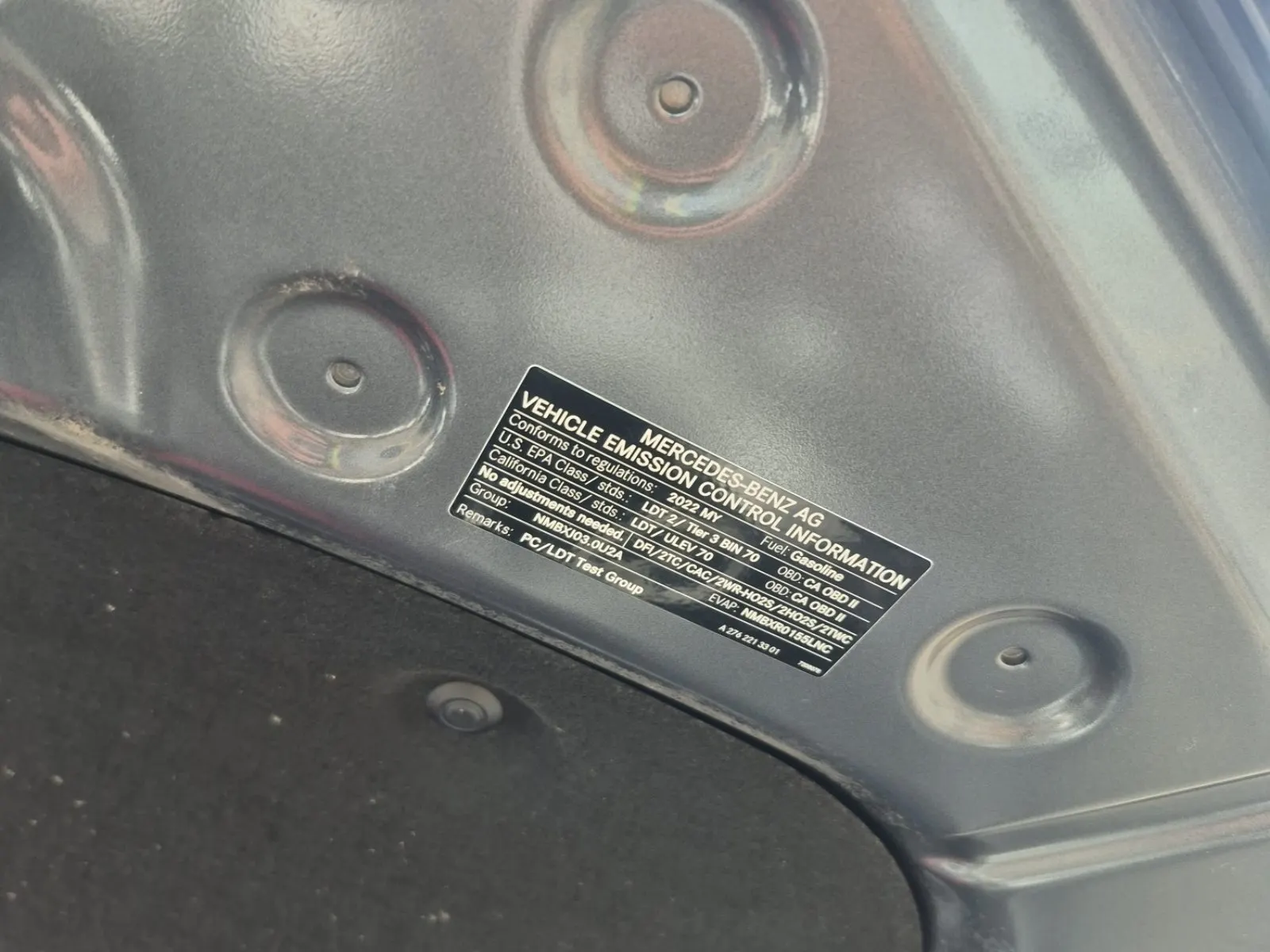 Emission Sticker Photo