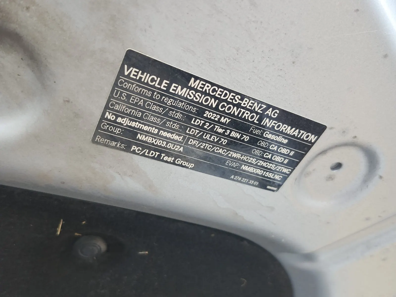 Emission Sticker Photo