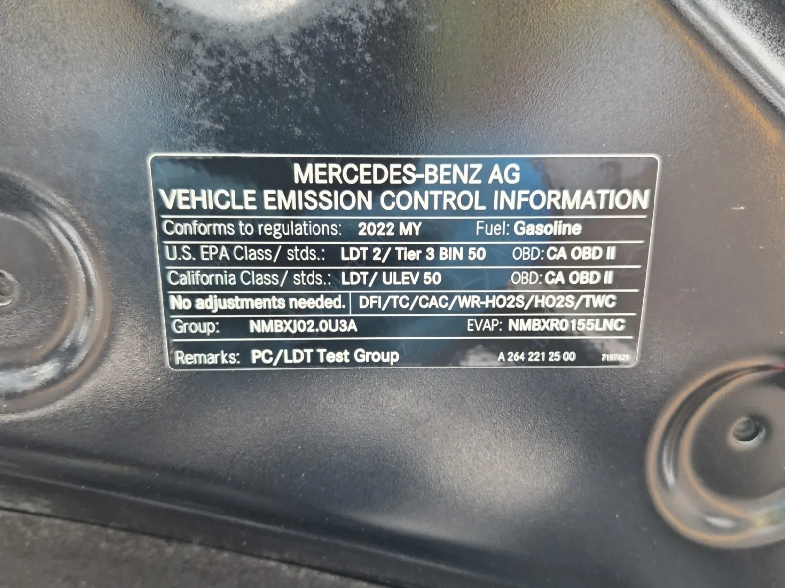 Emission Sticker Photo