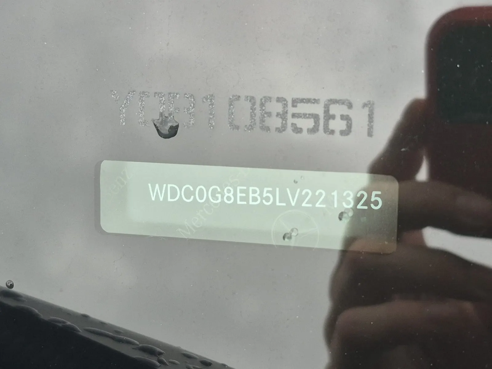Dash VIN Plate Photo