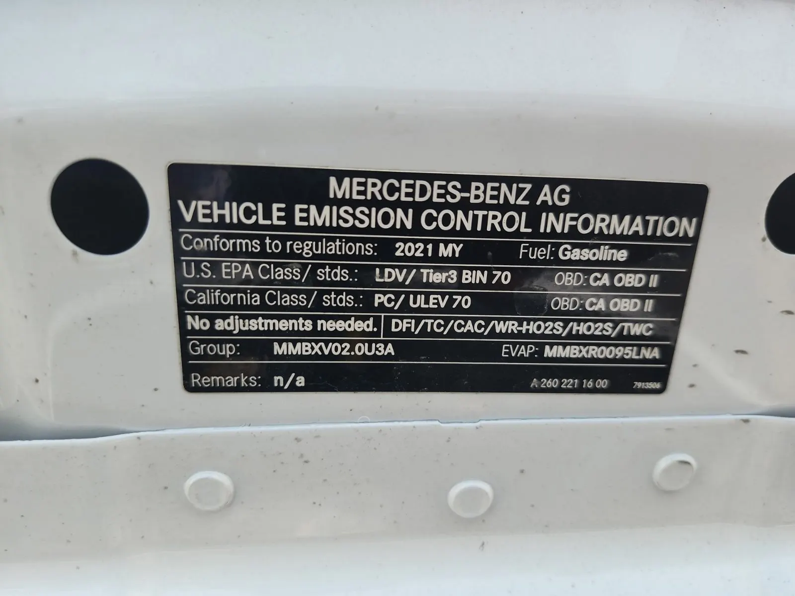 Emission Sticker Photo