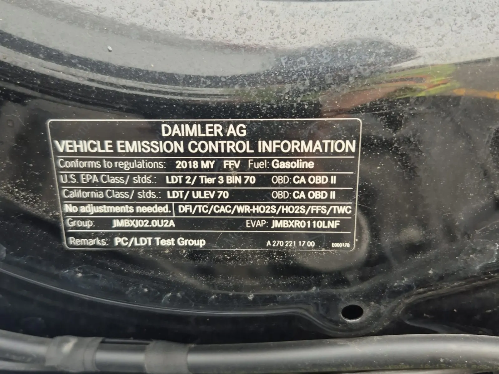 Emission Sticker Photo