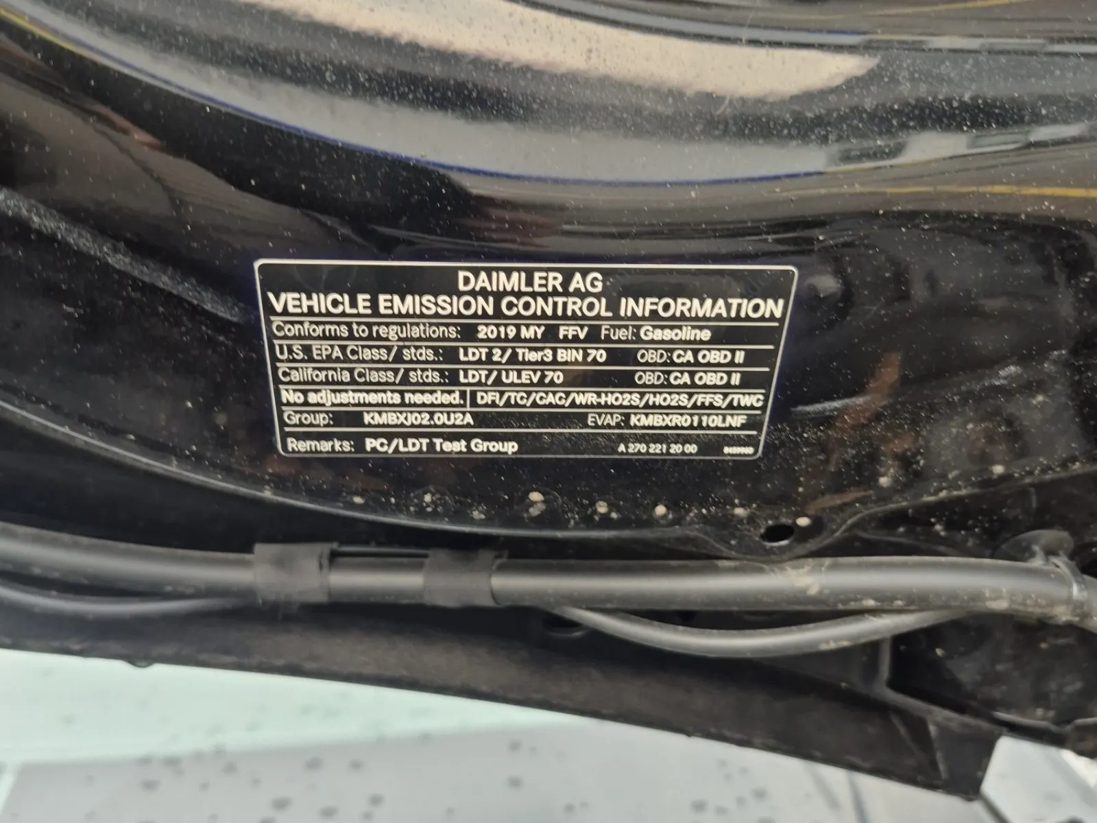 Emission Sticker Photo