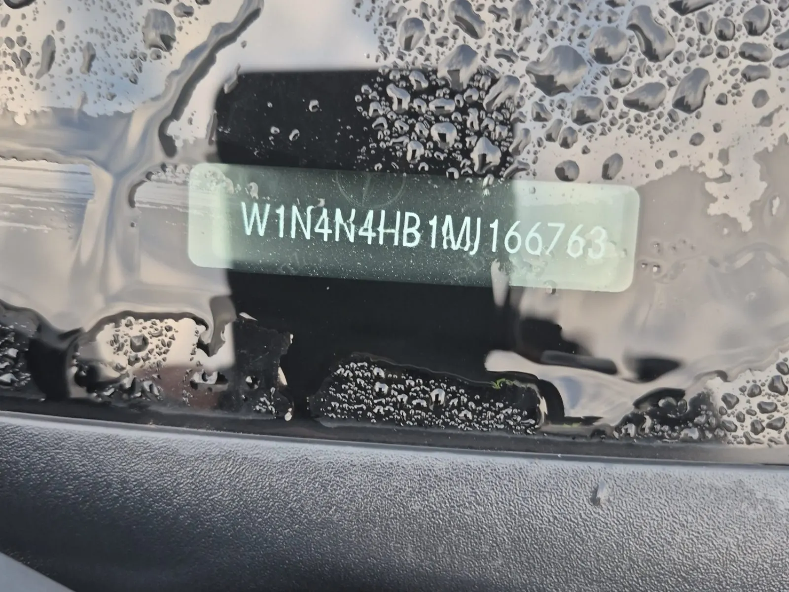 Dash VIN Plate Photo