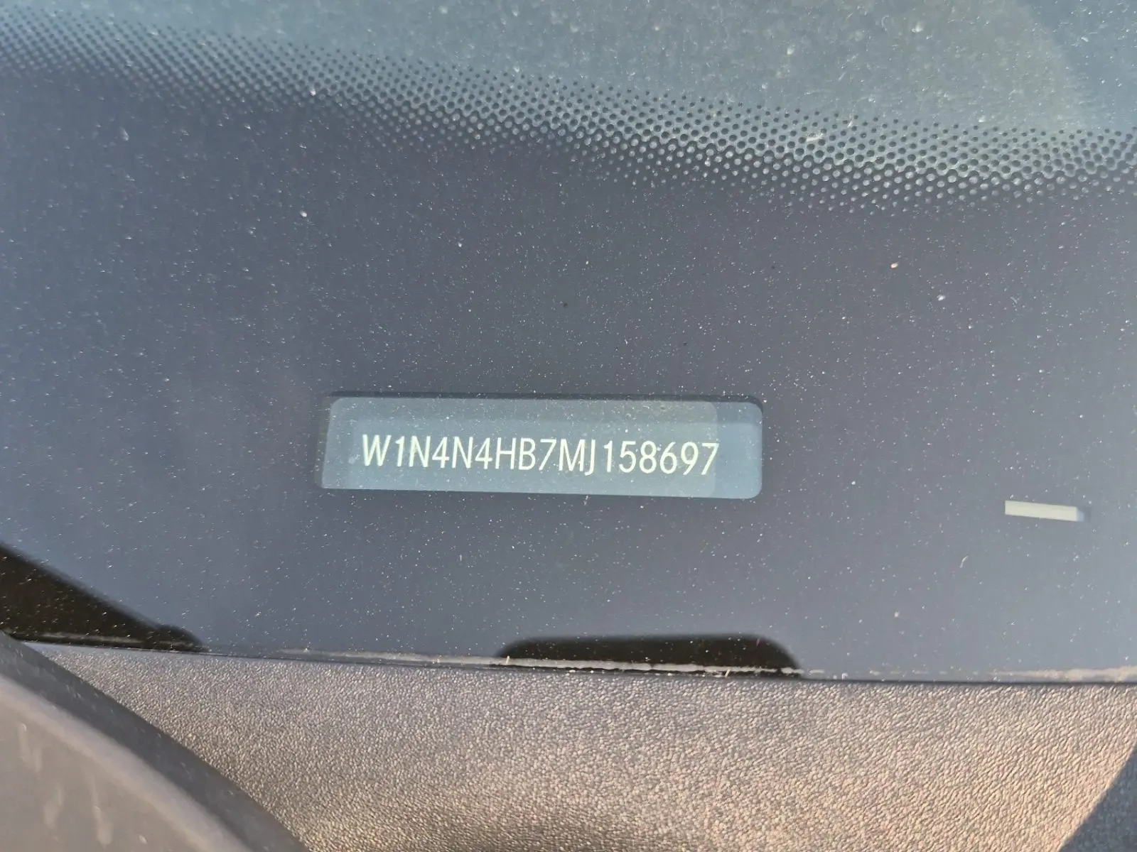 Dash VIN Plate Photo