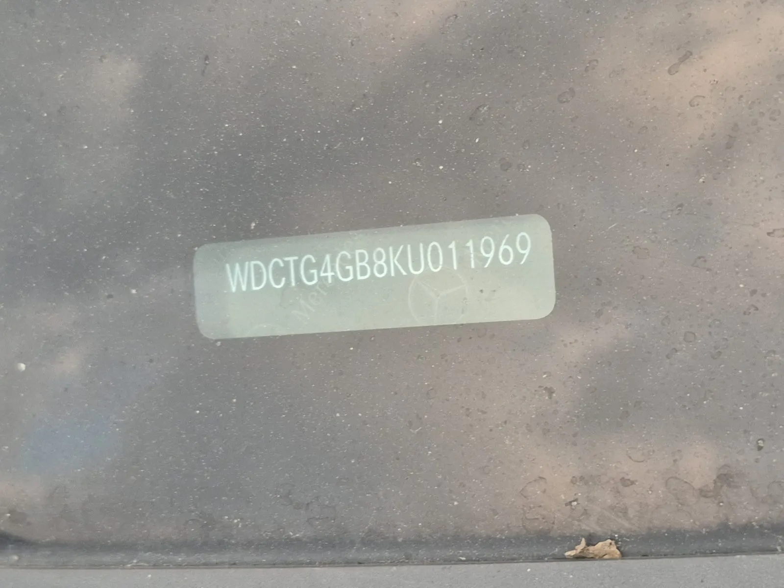 Dash VIN Plate Photo