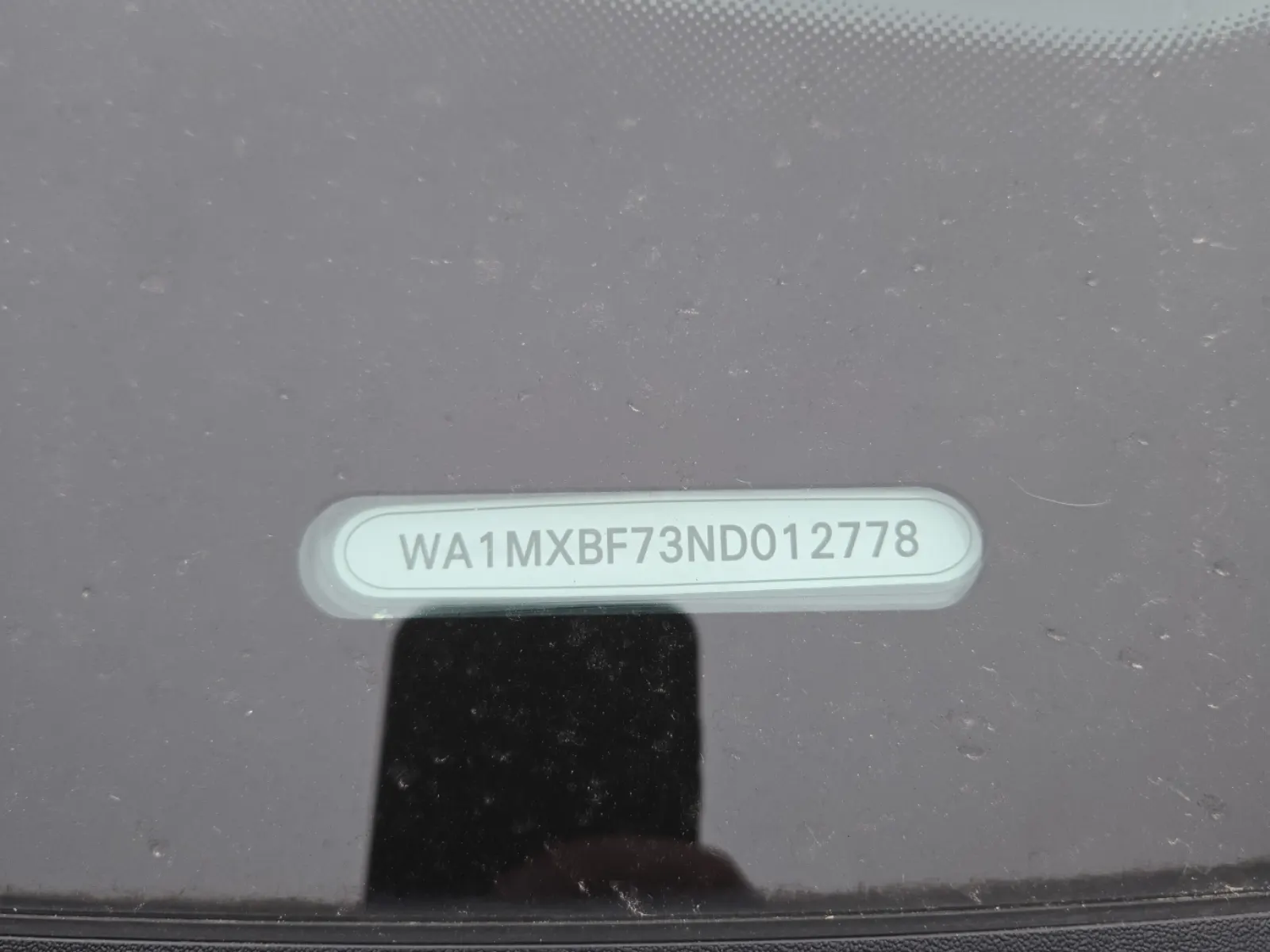Dash VIN Plate Photo